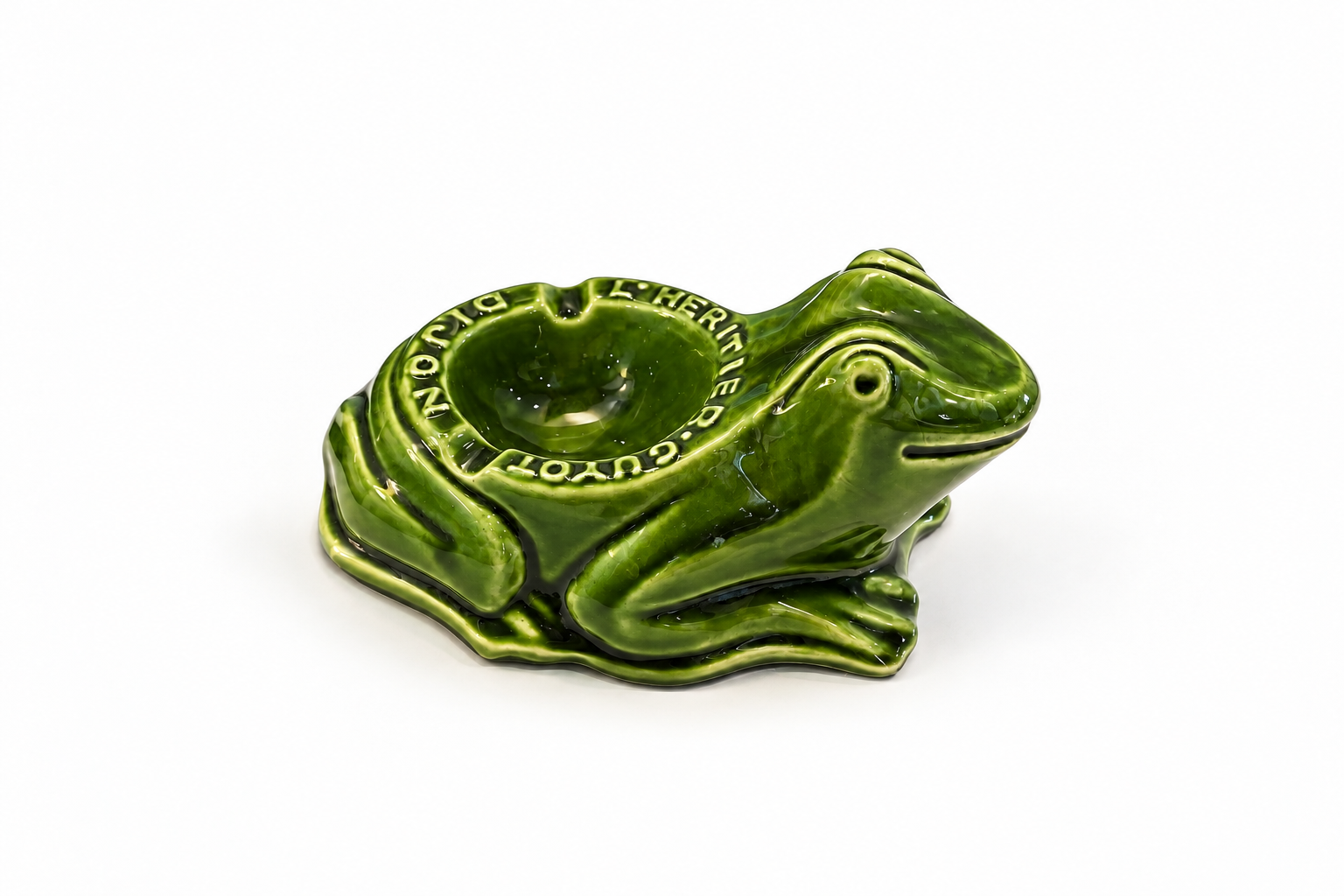 Vintage Ceramic Frog Ashtray