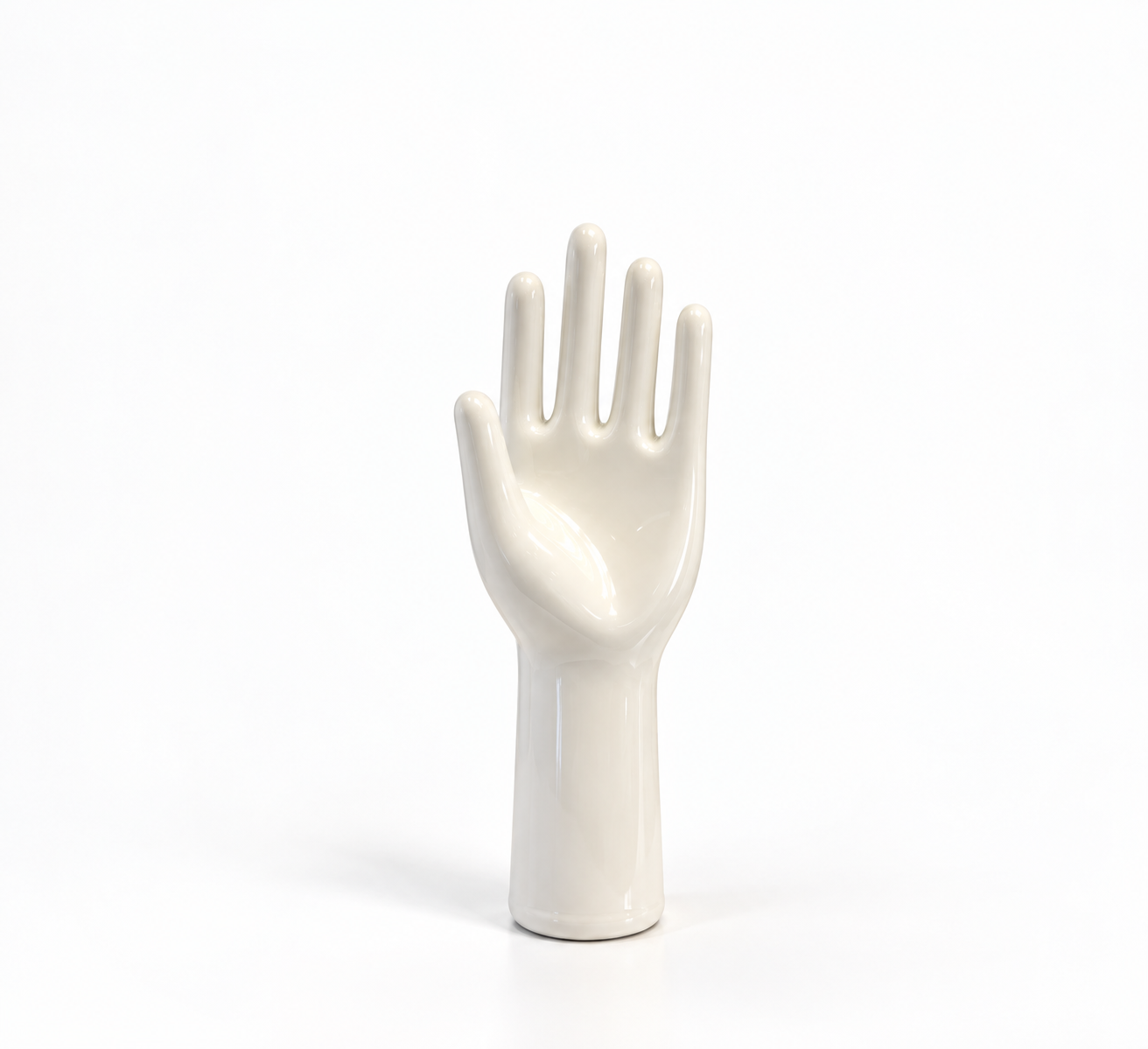 White Ceramic Hand Object