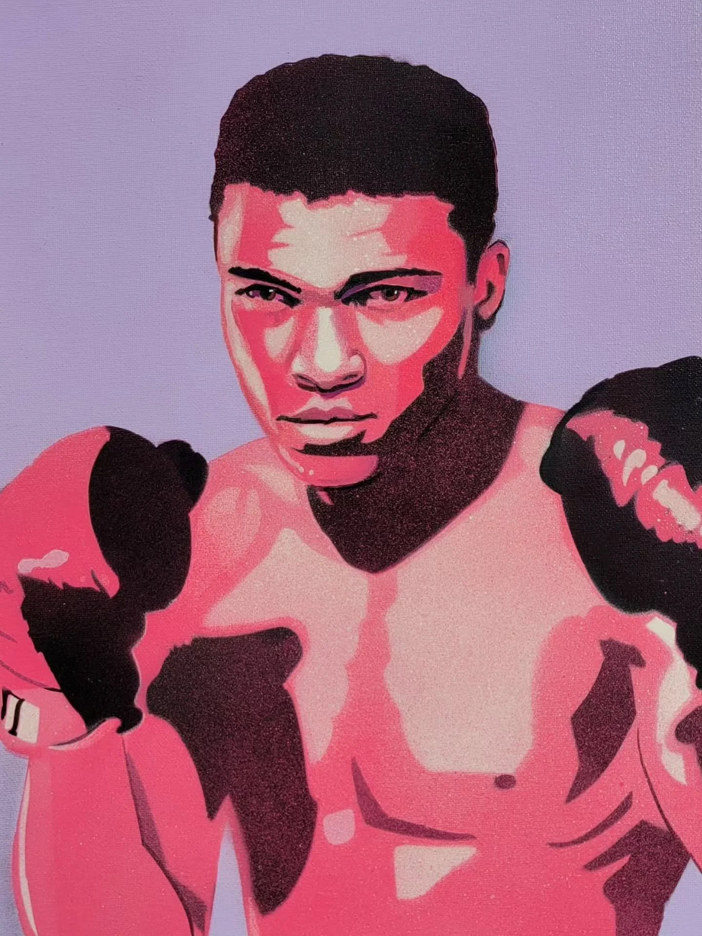 Muhammad Ali. 1942-2016 
The Greatest.
18&quot;x24&quot; spray paint on canvas
Busy Earnin' by Jungle @jungle4eva
#popart #heavyweightchampion #civilrights