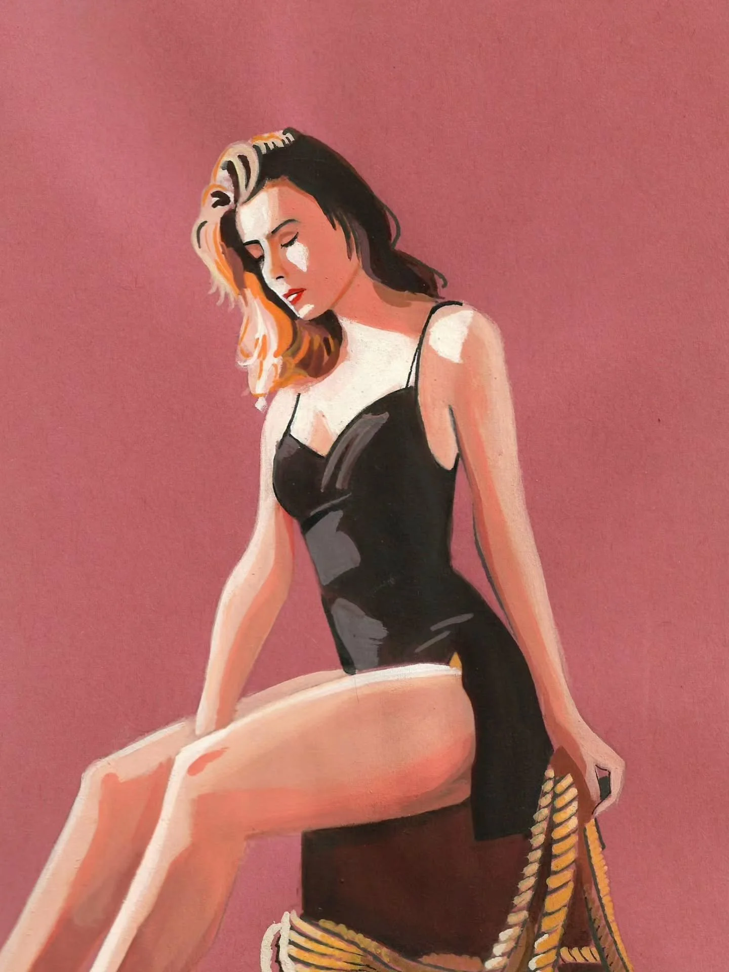 Acrylic sketches on construction paper.

#portraits