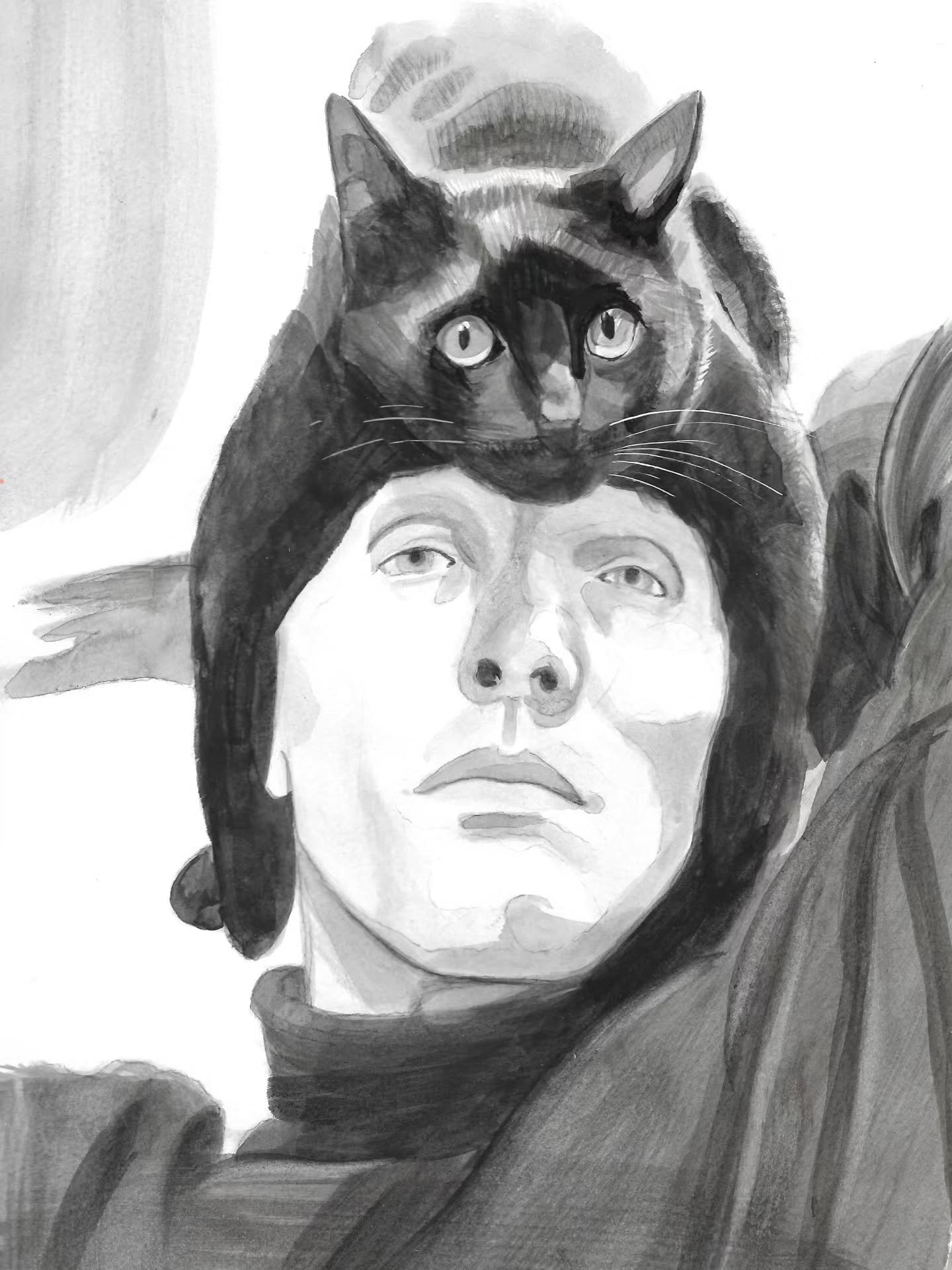 Photographer Herbert Tobias. 1924-1982.
Ink on watercolour paper, 20 x 28 cm.

#inkdrawing #portrait