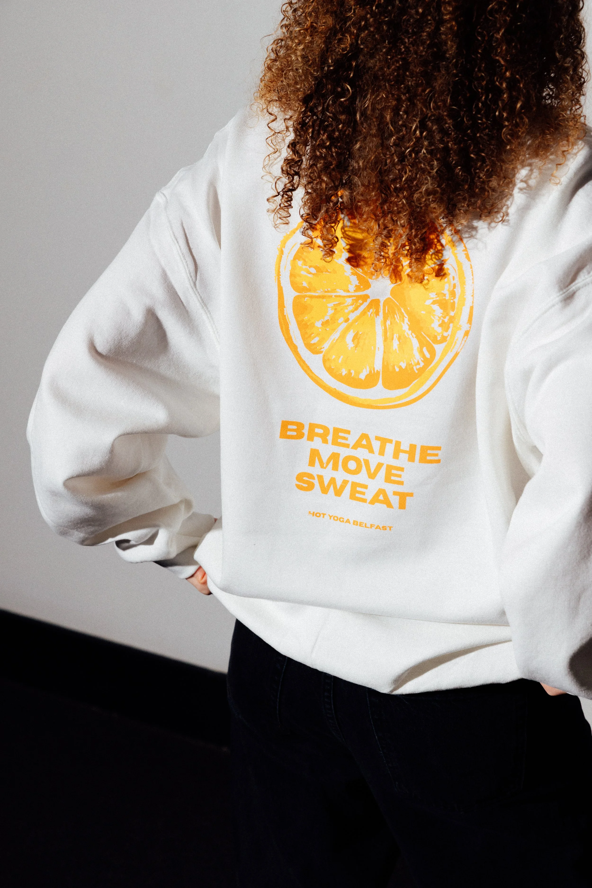HYB Orange “Breathe, Move, Sweat” Sweatshirt - Limited Edition