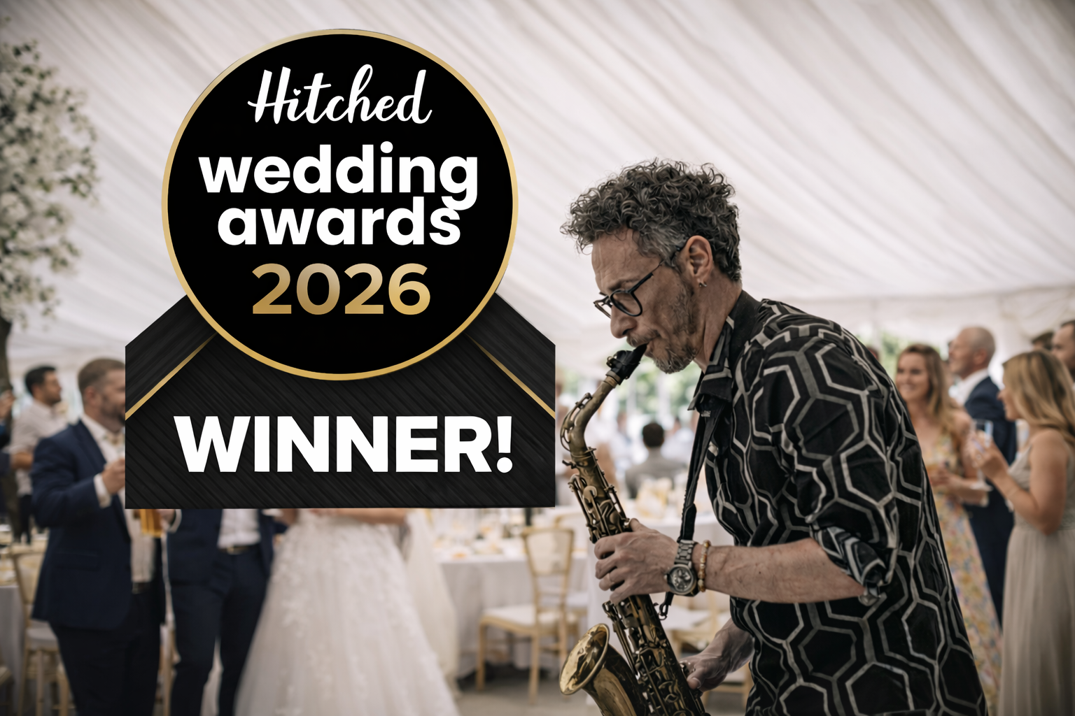Award-Winning Wedding Saxophonist in the UK: Carlo Saxophonist Wins Hitched Wedding Award 2026