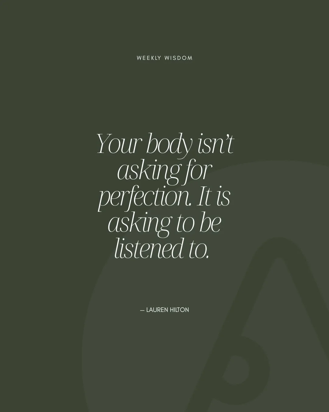 Sometimes your body needs you to work a little harder. 

Sometimes it needs you to slow down, soften or do things differently.

The important thing is learning to notice.

Pilates isn&rsquo;t about getting every movement &lsquo;right&rsquo;. It&rsquo