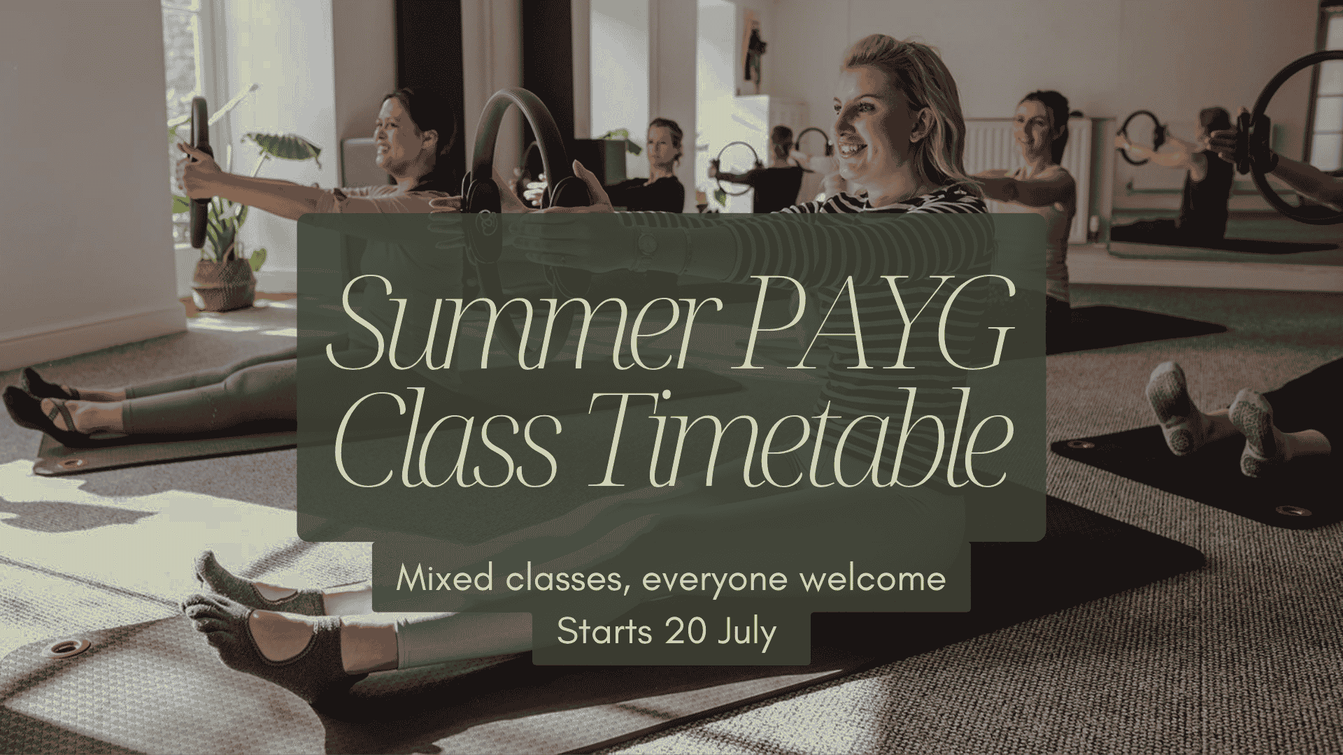 Summer PAYG Pilates Classes