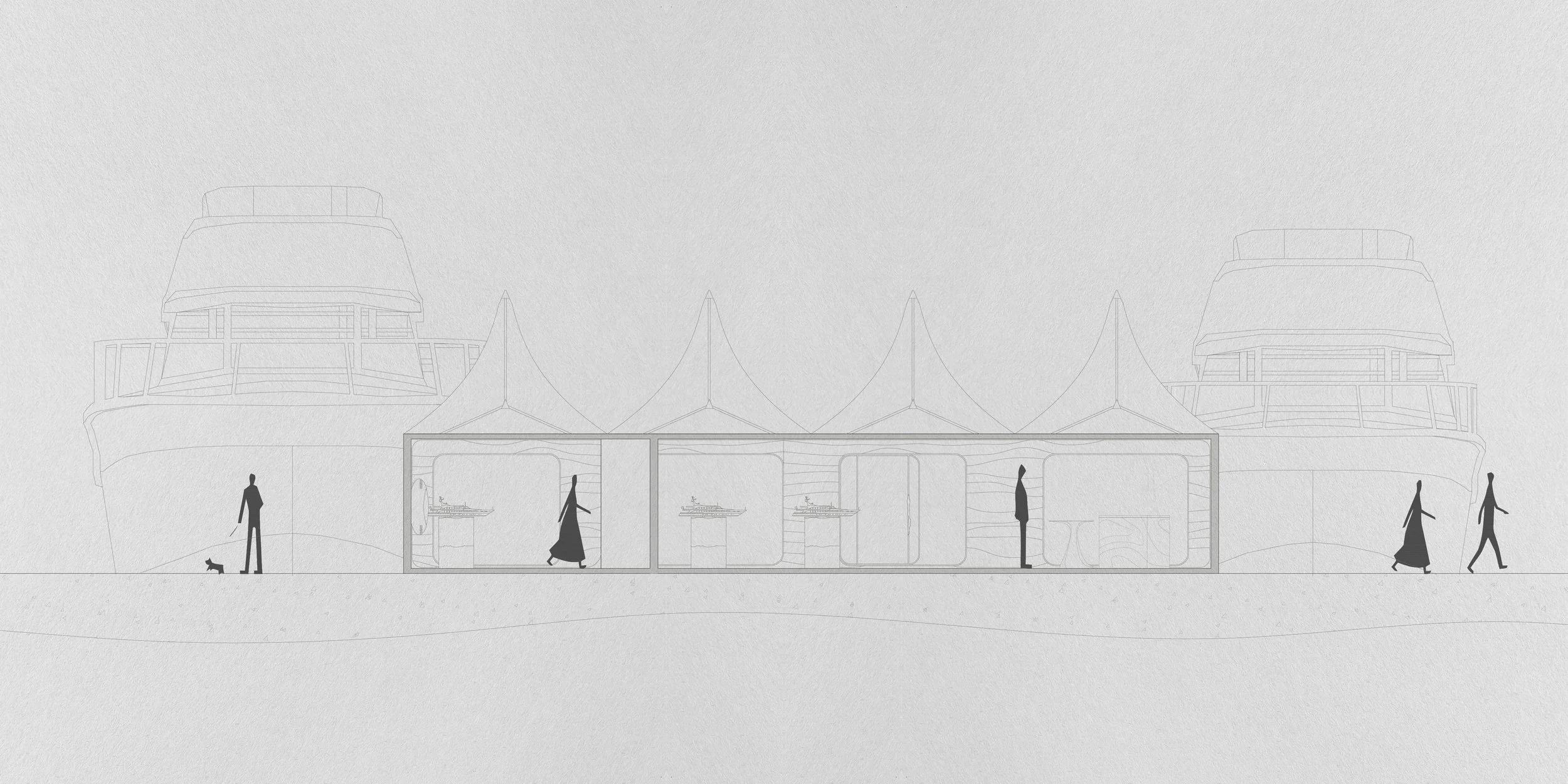 An image of a yachting festival stand.