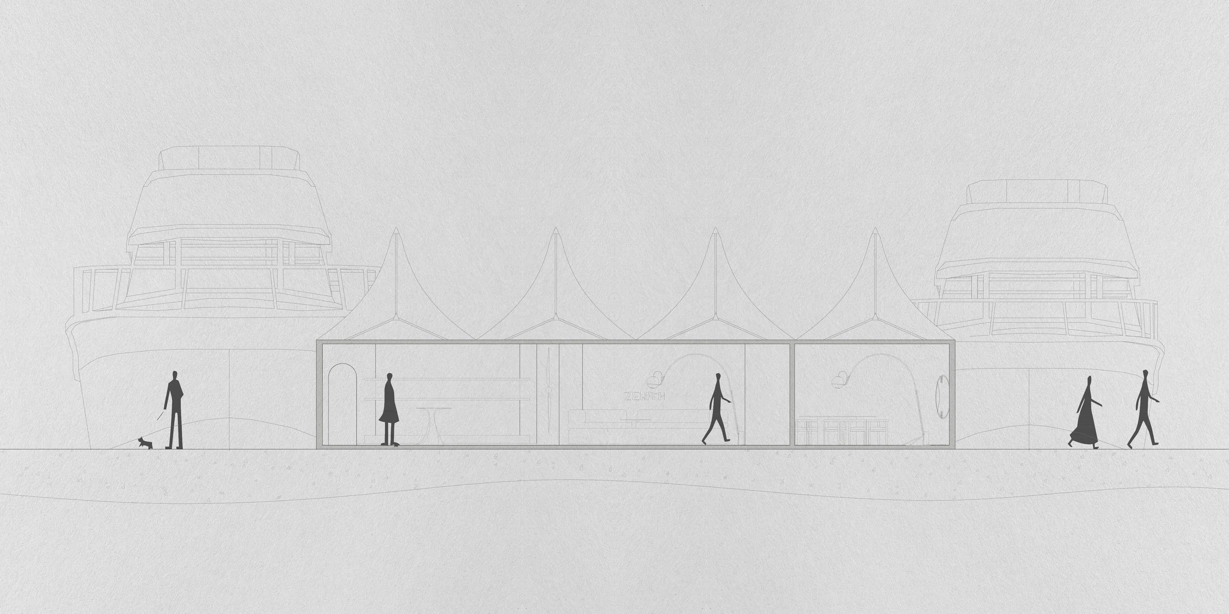 An image of a yachting festival stand.