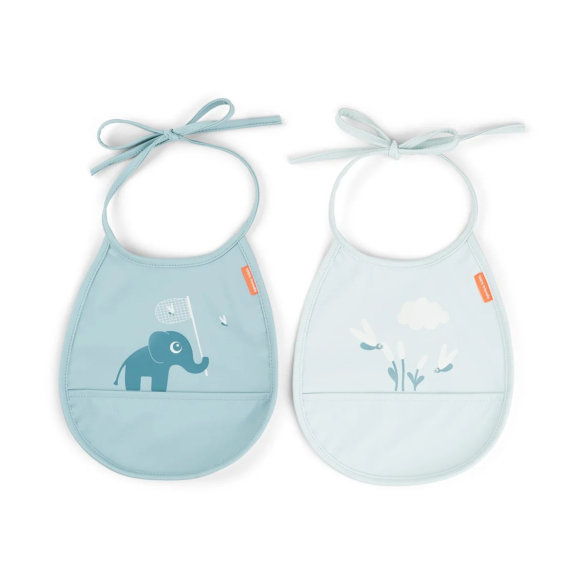 Done by Deer - Tiny pocket bib 2-pack