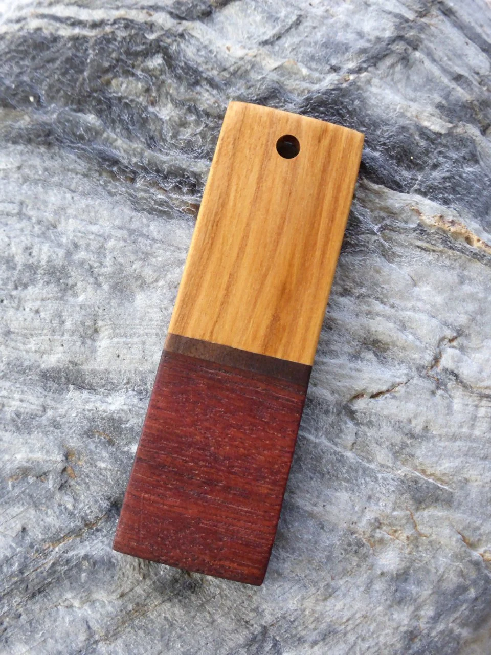 Golden Cherry & Deep Purpleheart Pendant