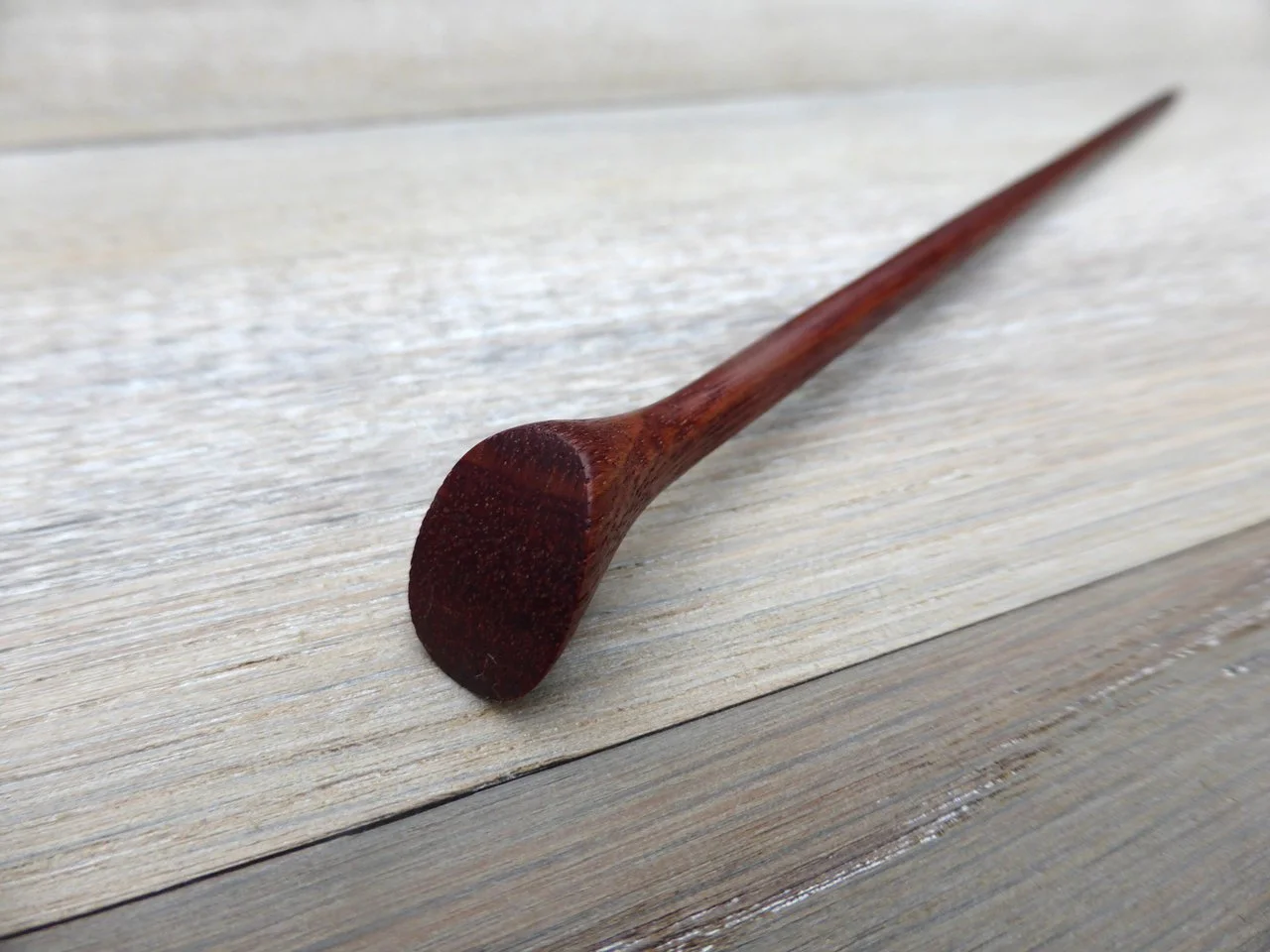 Slim Purpleheart Wood Hair Pin