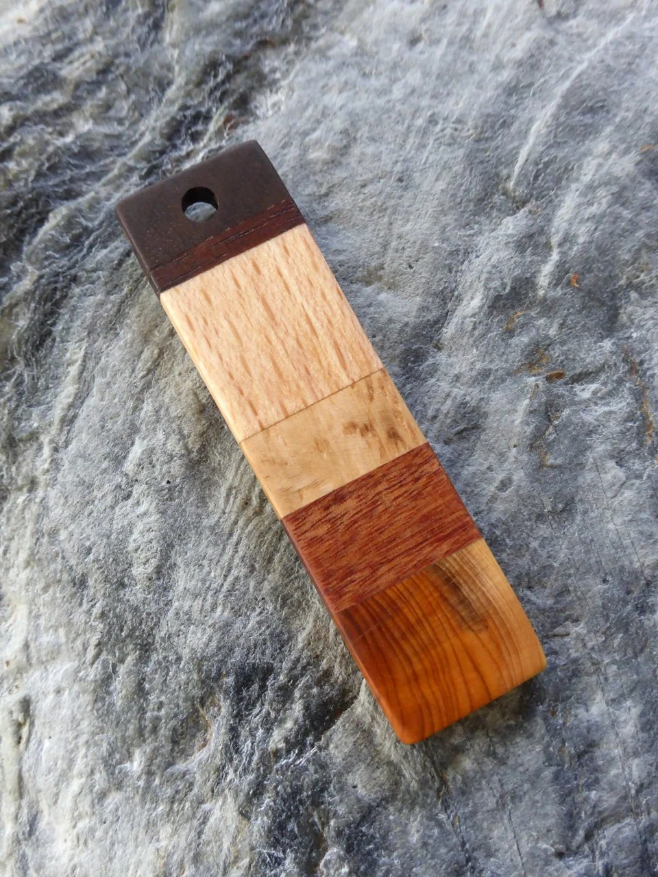 Golden Yew Wood Pendant