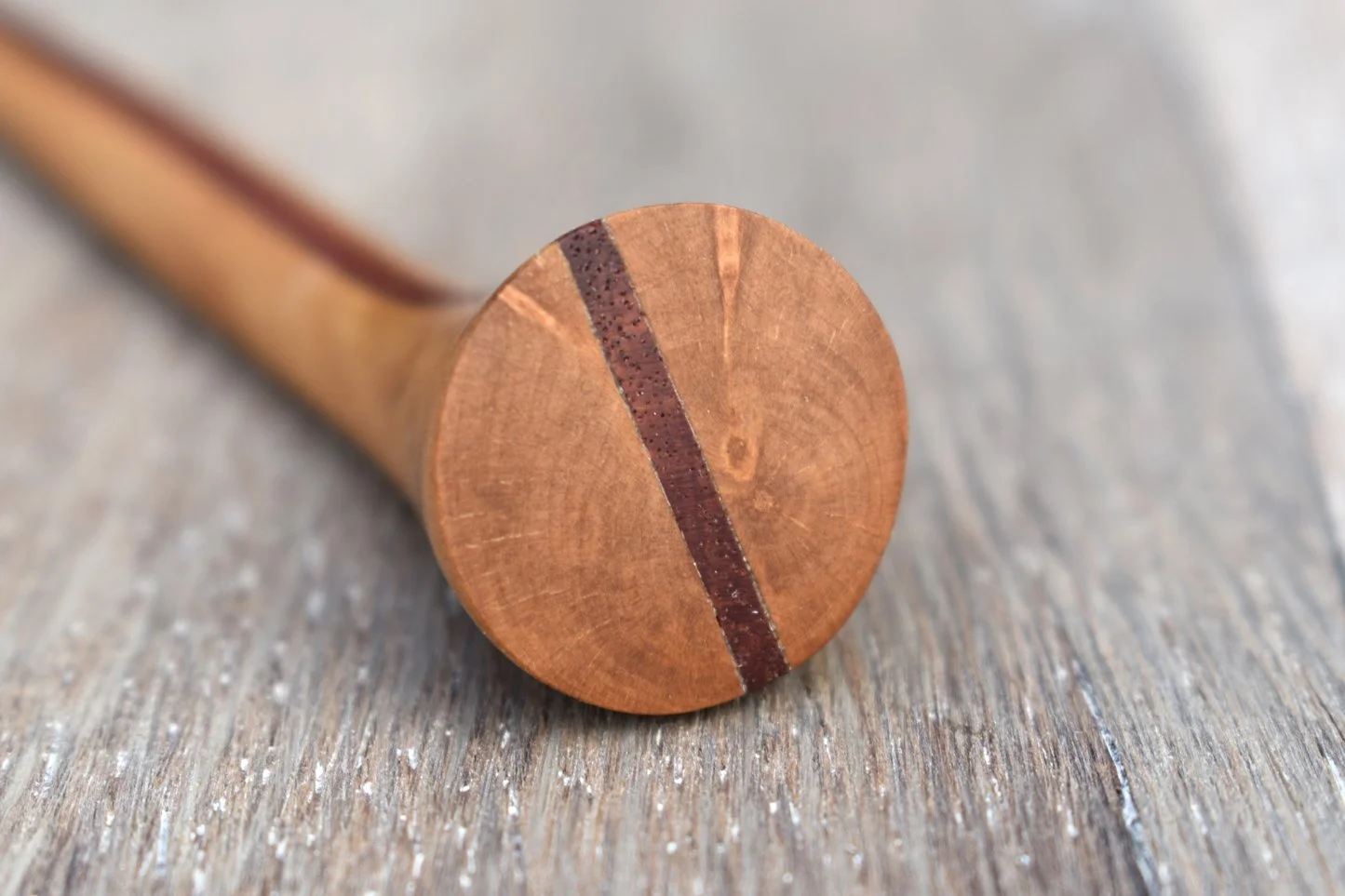 Pyracantha and Purpleheart Pin Stripe Hair Pin