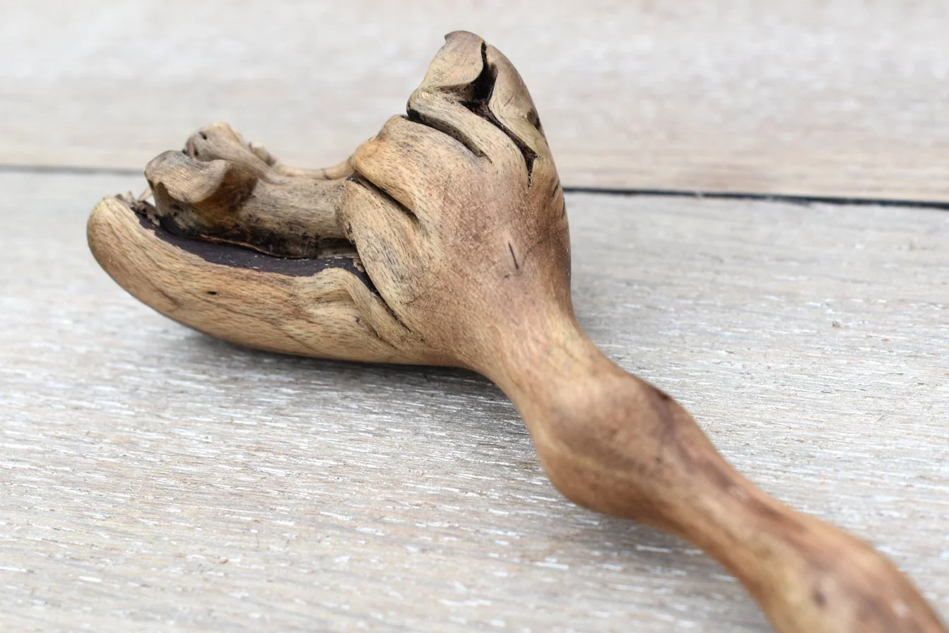 Twisted Lavender Wood Hair Pin