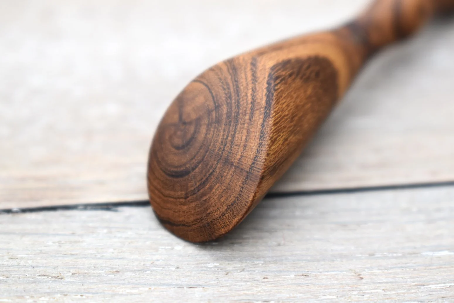 Contoured Laburnum Wood Hair Pin