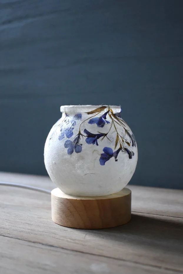 Tiny Indigo Lamp