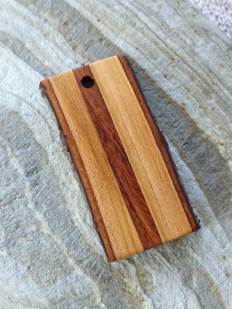 Cherry Bark Stripe Pendant