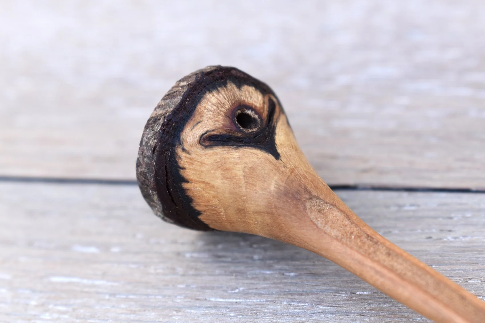 Rosa Rubrifolia Wood Hair Pin