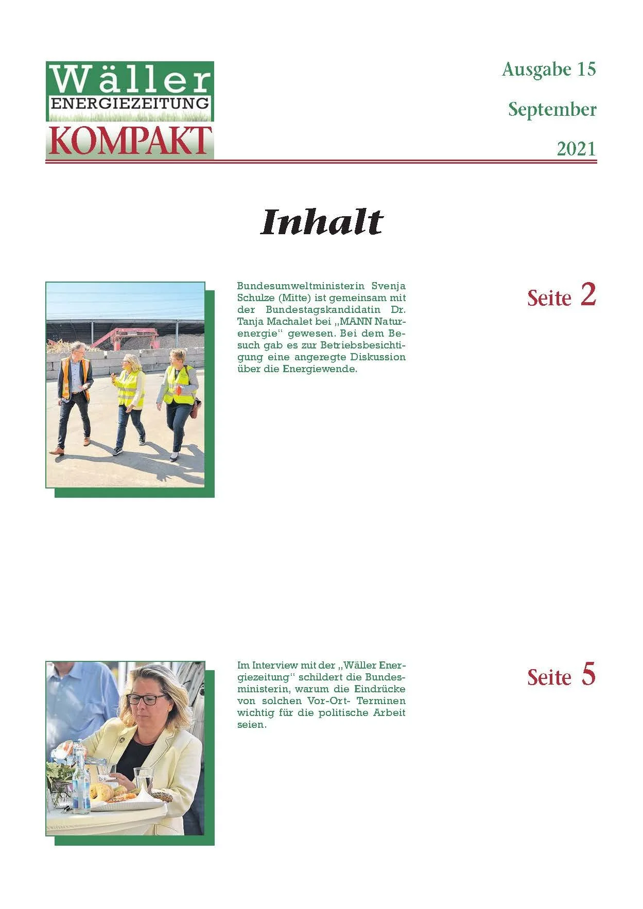 Wäller KOMPAKT - Ausgabe 15