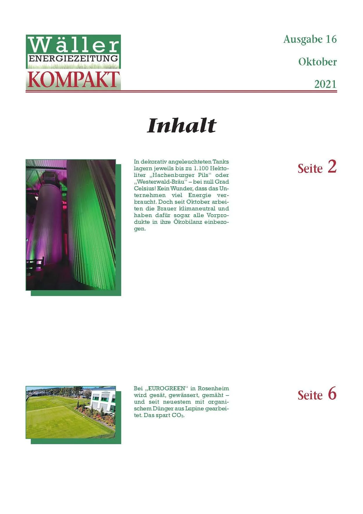 Wäller KOMPAKT - Ausgabe 16