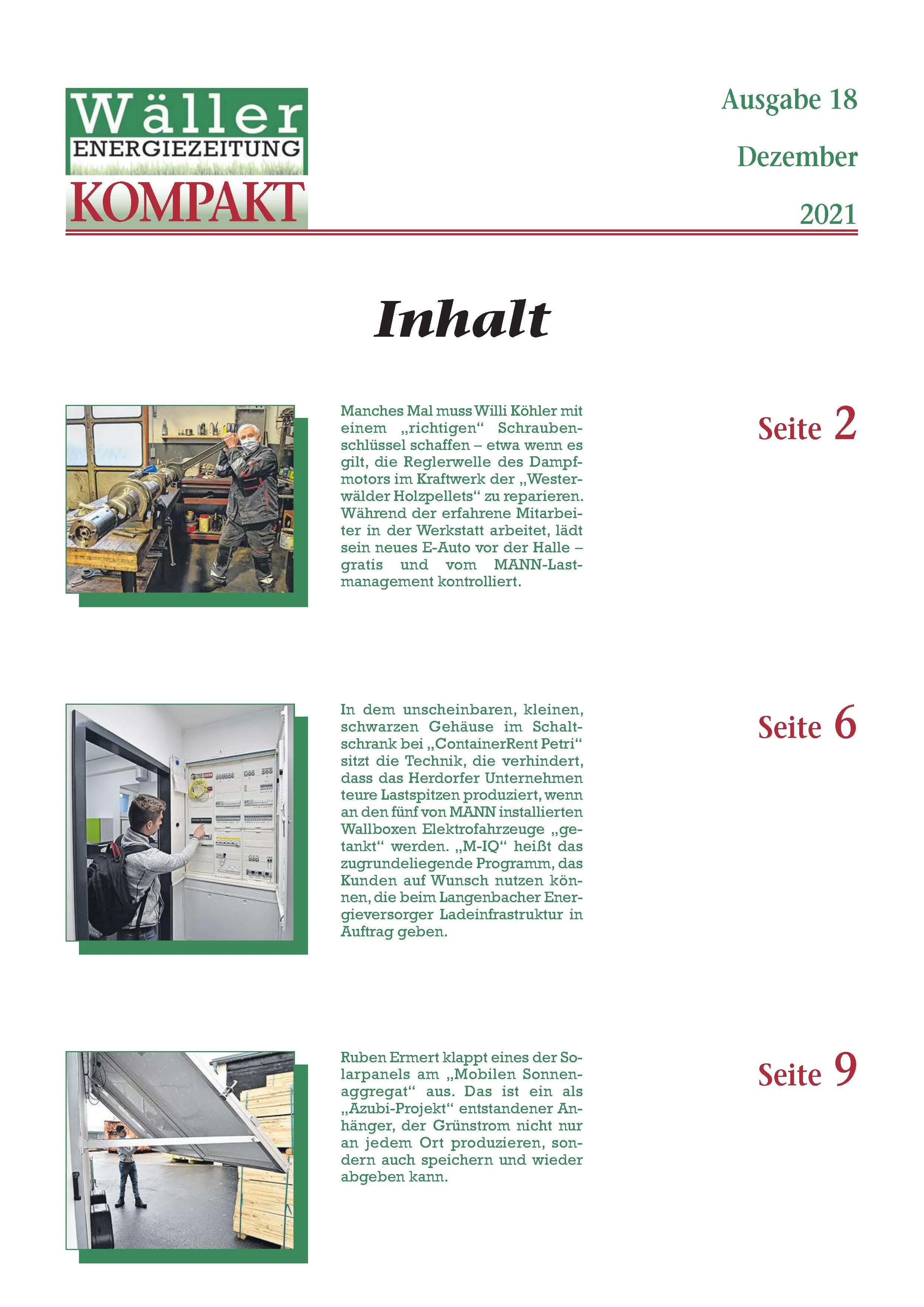 Wäller KOMPAKT - Ausgabe 18