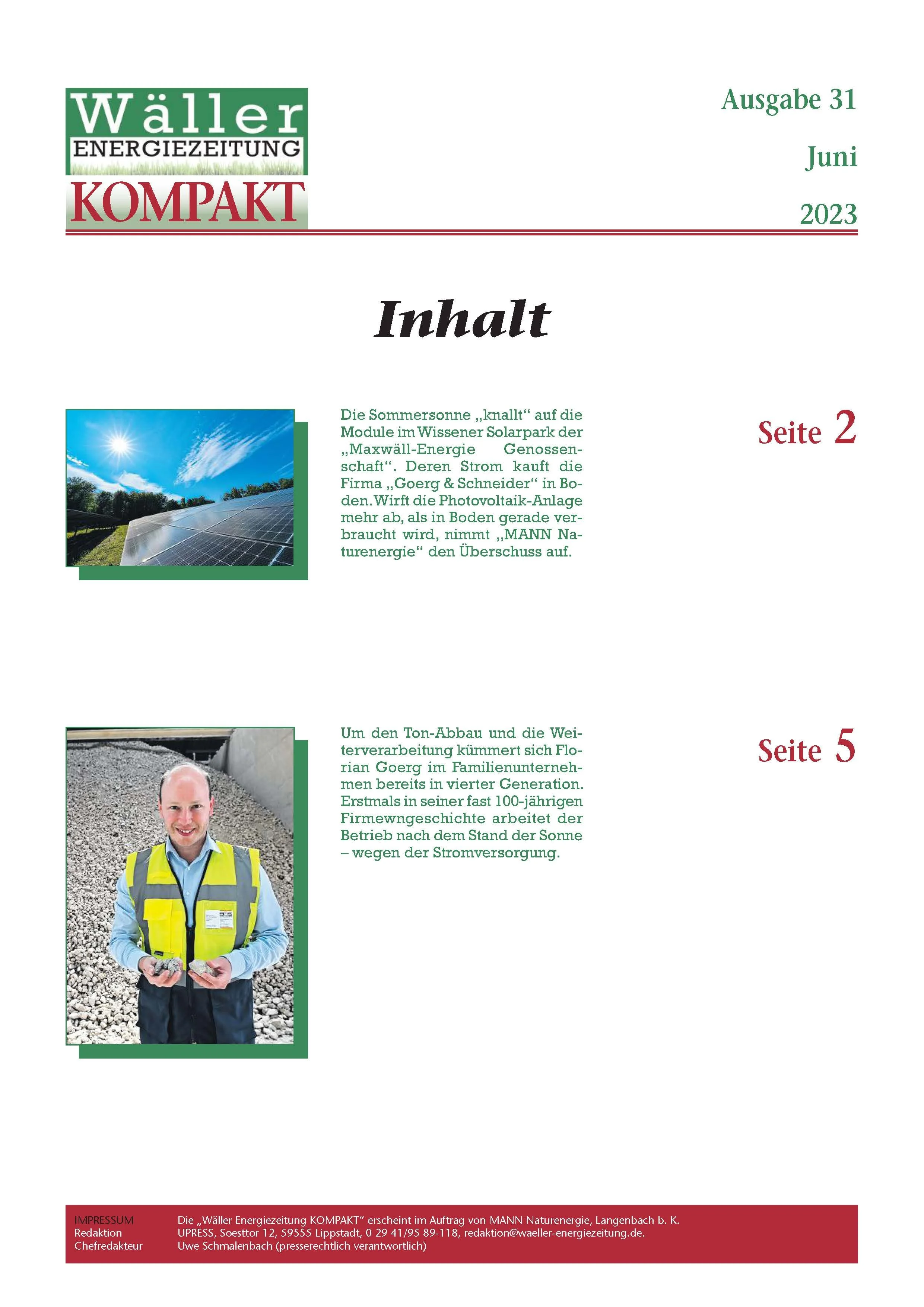 Wäller KOMPAKT - Ausgabe 31