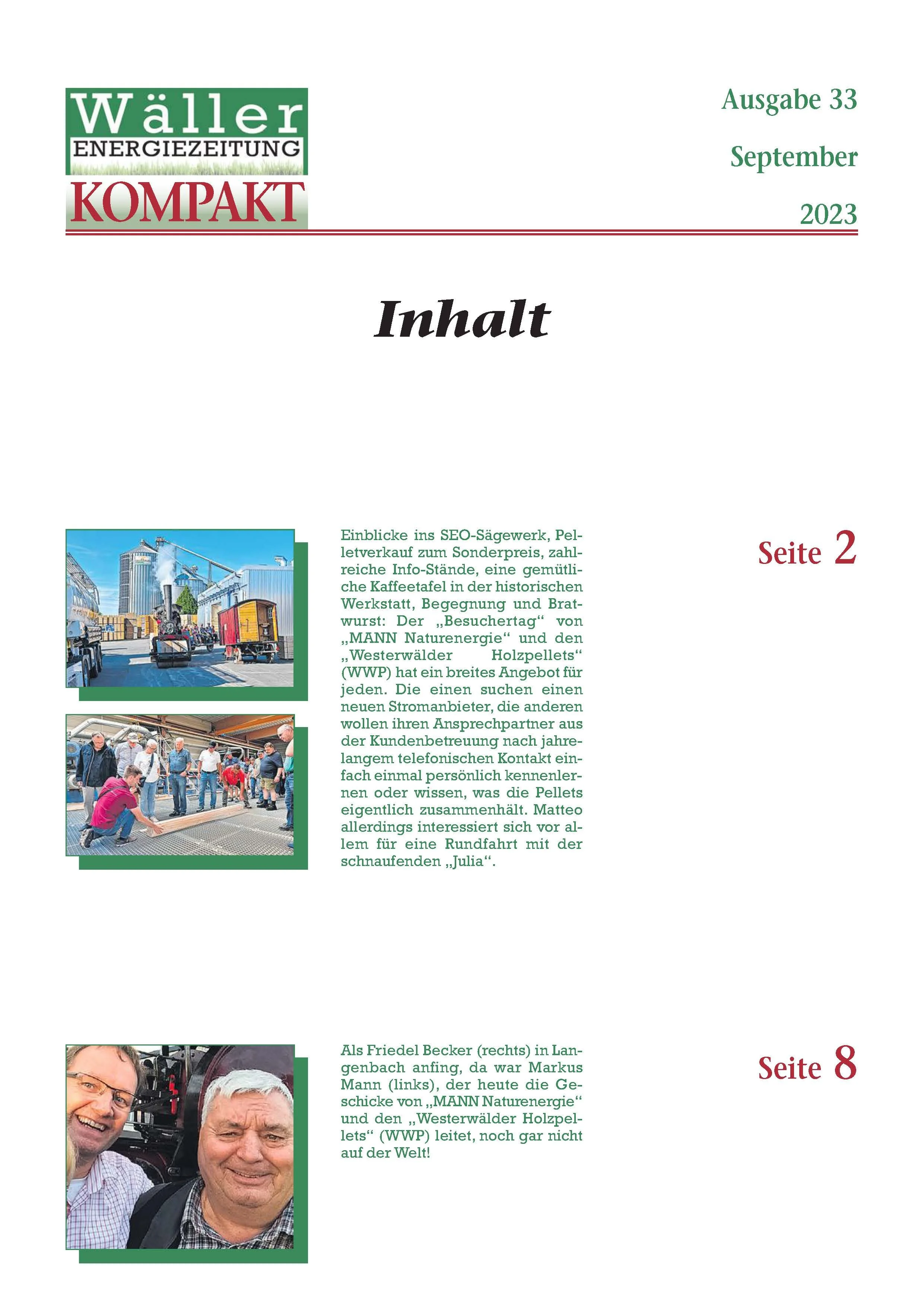 Wäller KOMPAKT - Ausgabe 33