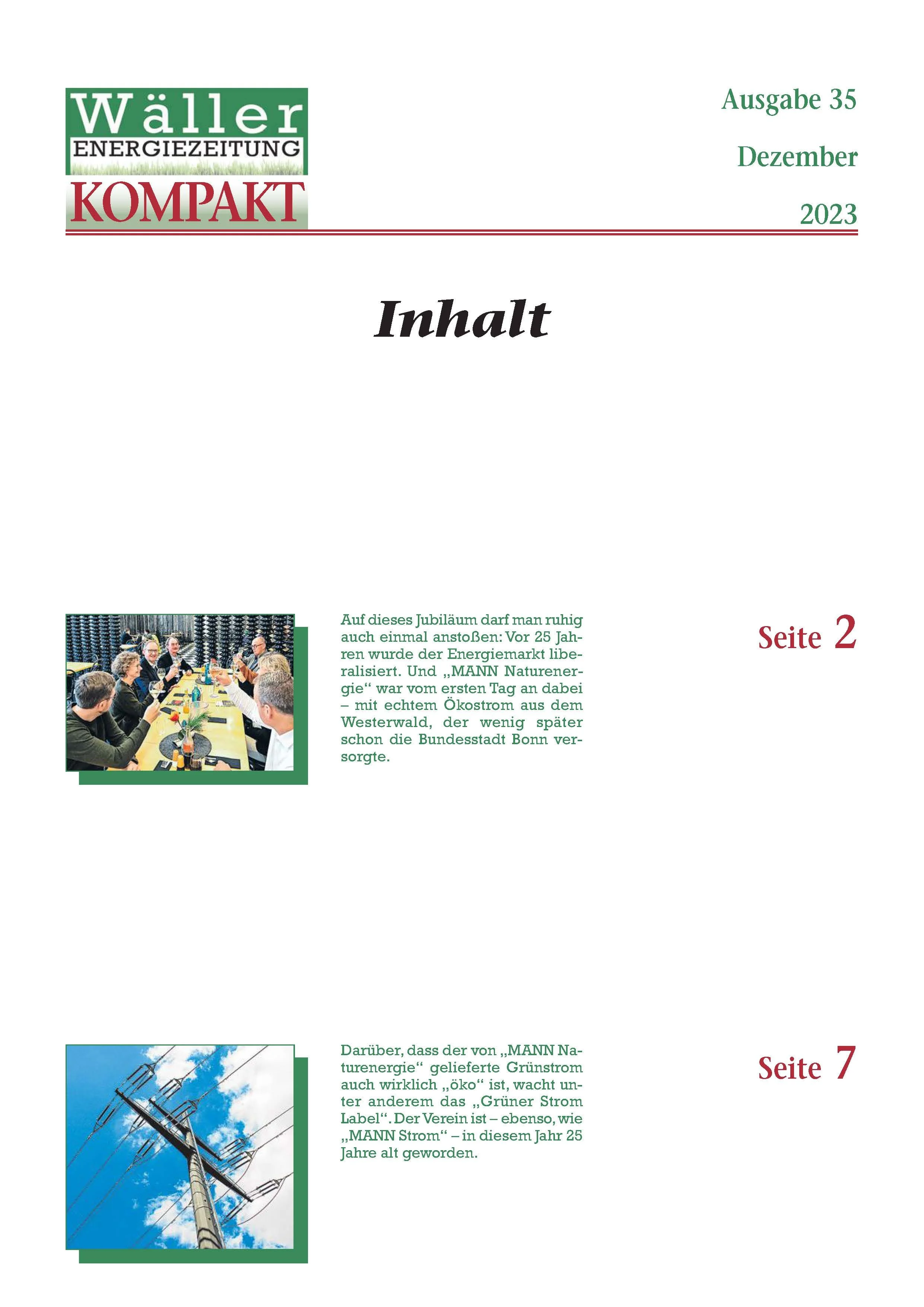 Wäller KOMPAKT - Ausgabe 35