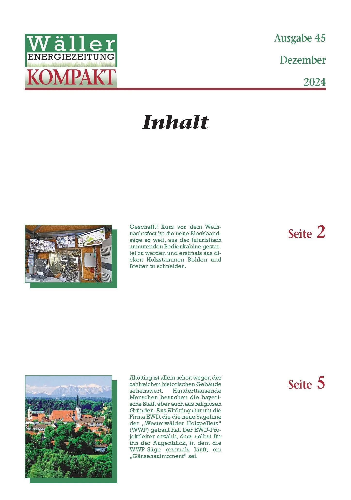 Wäller KOMPAKT - Ausgabe 45