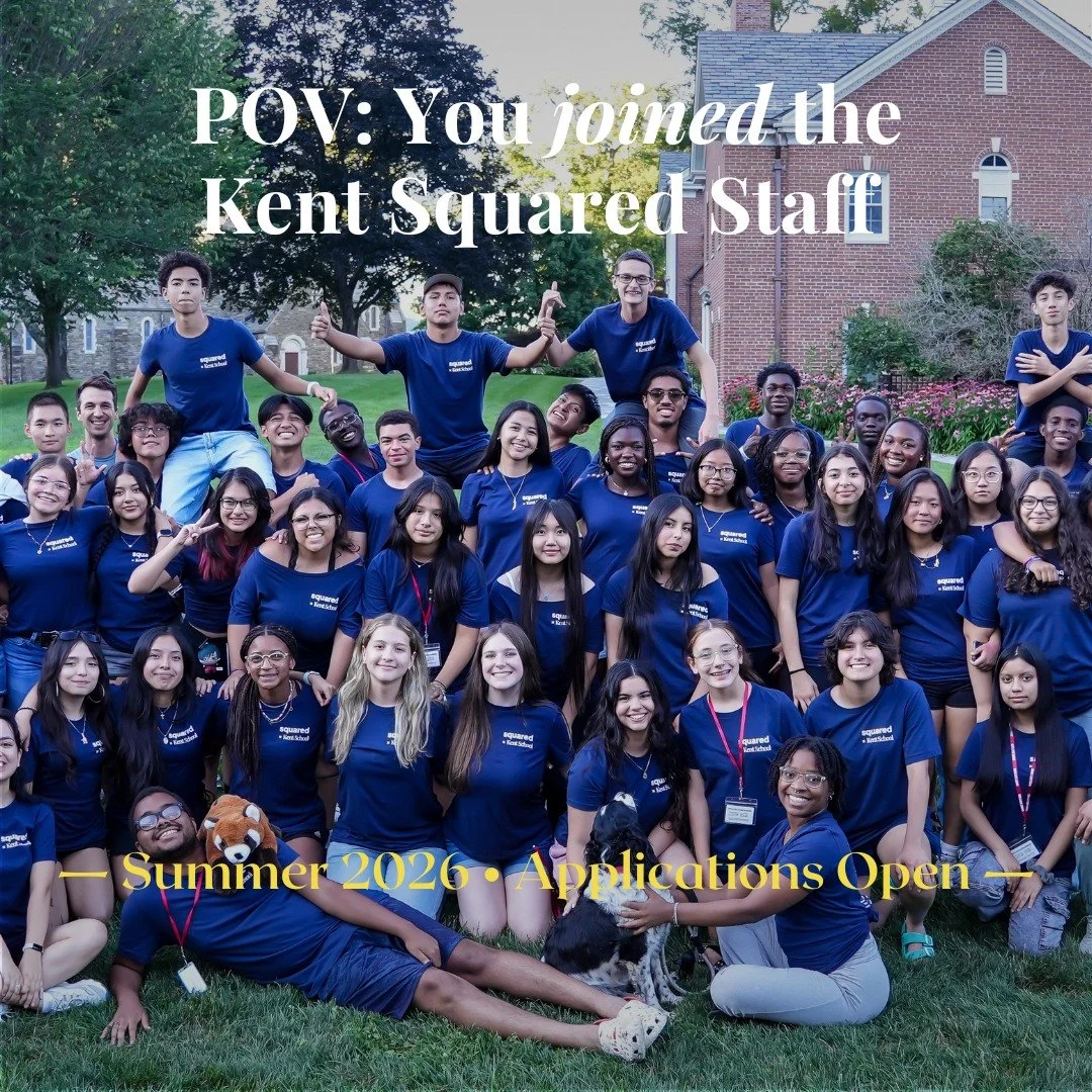 Last summer at Kent looked like this.

Mentorship.
Curiosity.
Community.

As we interview the next cohort of students, we&rsquo;re also selecting a team of residential advisors who will guide them.

Kent Squared Summer 2026 staff applications are now