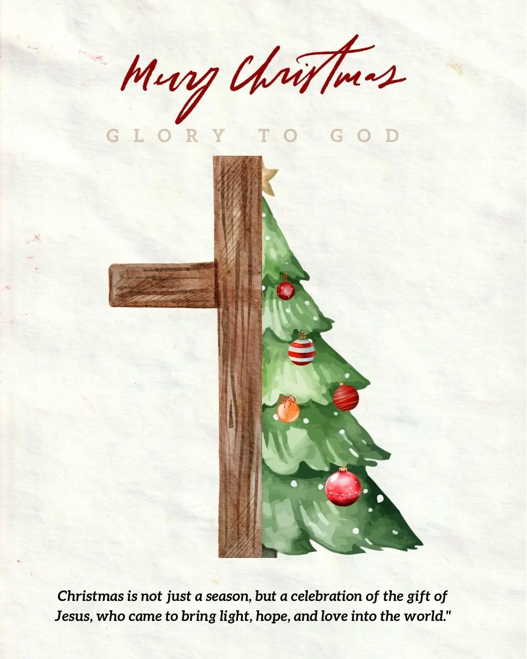 Merry Christmas, sweet friends. 🤍

Today we celebrate the greatest gift ever given&mdash;Jesus. Through His humble birth, hope was restored, joy entered the world, and love took on flesh. Because of Him, light shines in the darkness, peace meets us 