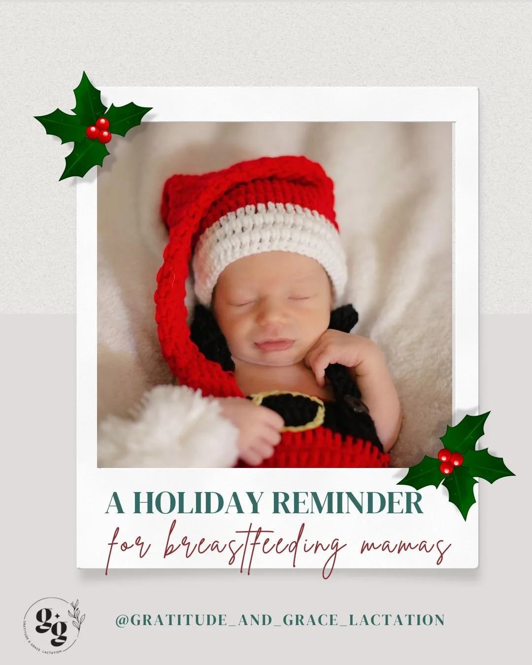 🎄 Holiday Myth vs. Truth: Breastfeeding Edition 🎄

❌ Myth: &ldquo;The holidays will completely throw off my baby&rsquo;s feeding&mdash;and that&rsquo;s a problem.&rdquo;
✅ Truth: Babies don&rsquo;t know it&rsquo;s the holidays&hellip; and that&rsqu