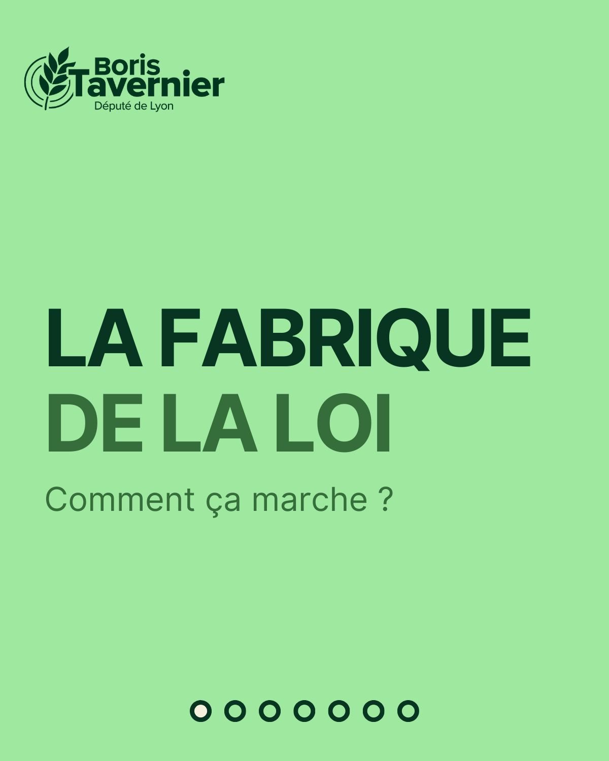 1 - Quel parcours suit la fabrique de la loi ?
