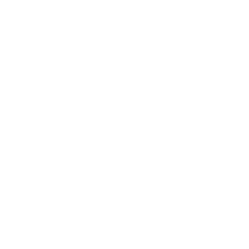 A white location pin icon on a black background.