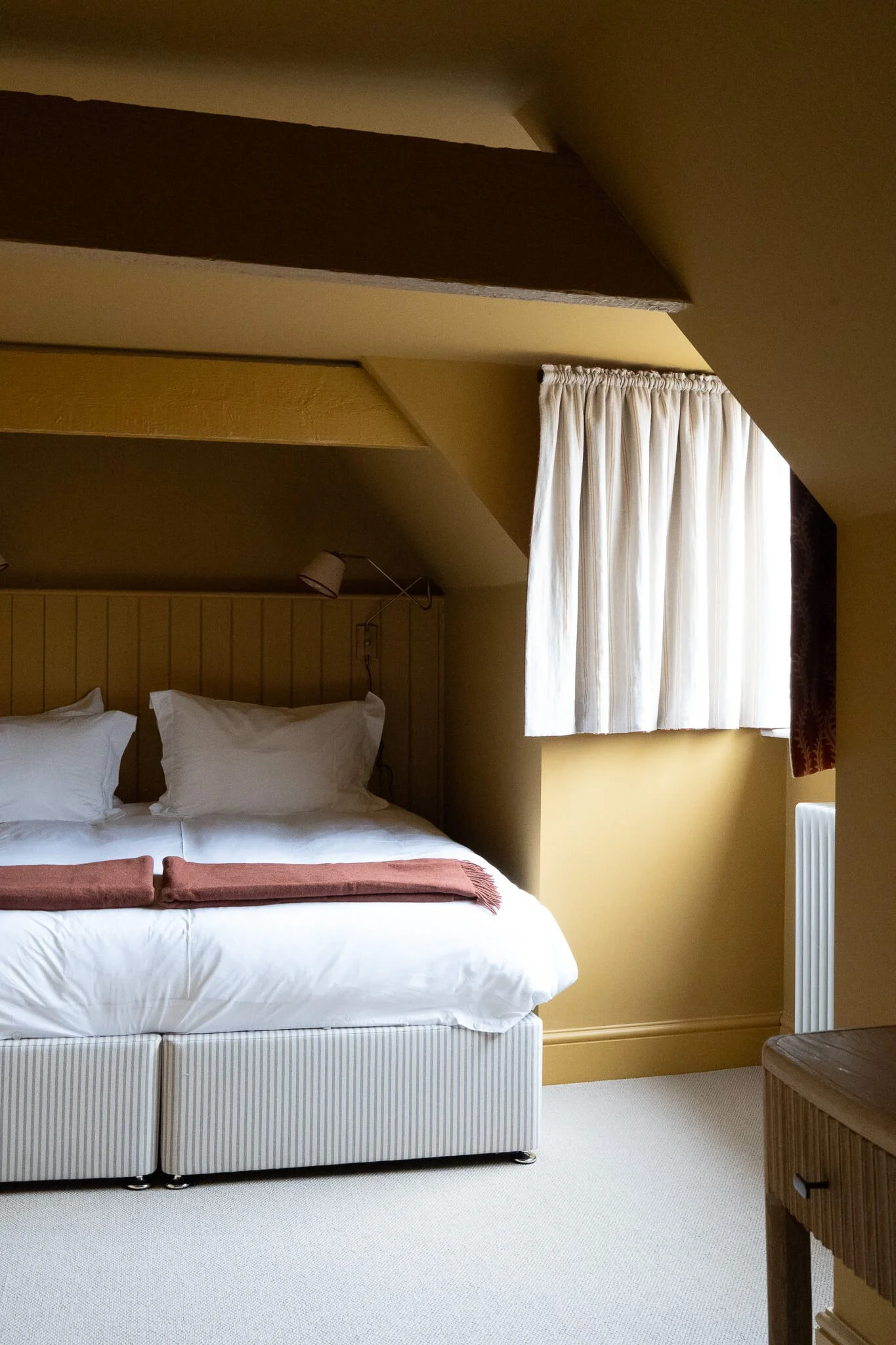 Twin or double, attic bedroom in large holiday rental house