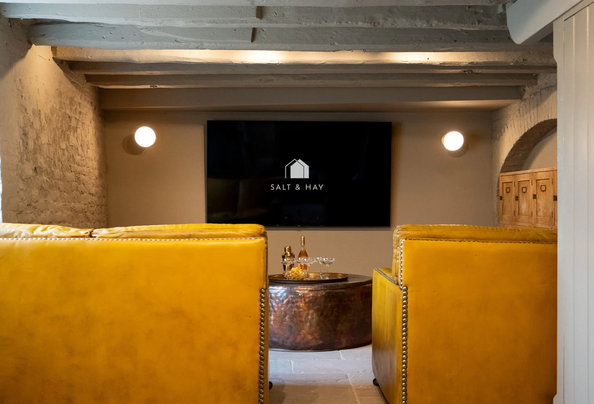 cinema room in Chancery House, a Salt & Hay property