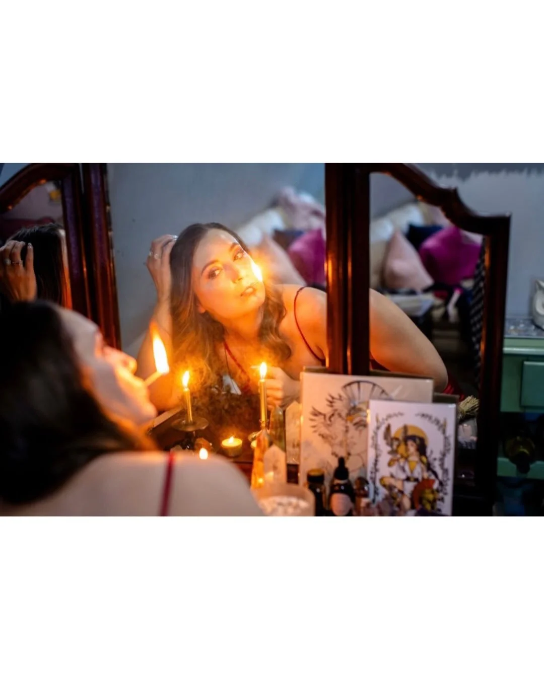 Real obsessed about playing with fire with Willow Winters. 😍🔥❤️&zwj;🔥

That&rsquo;s one way to advertise a candle launch. 😝