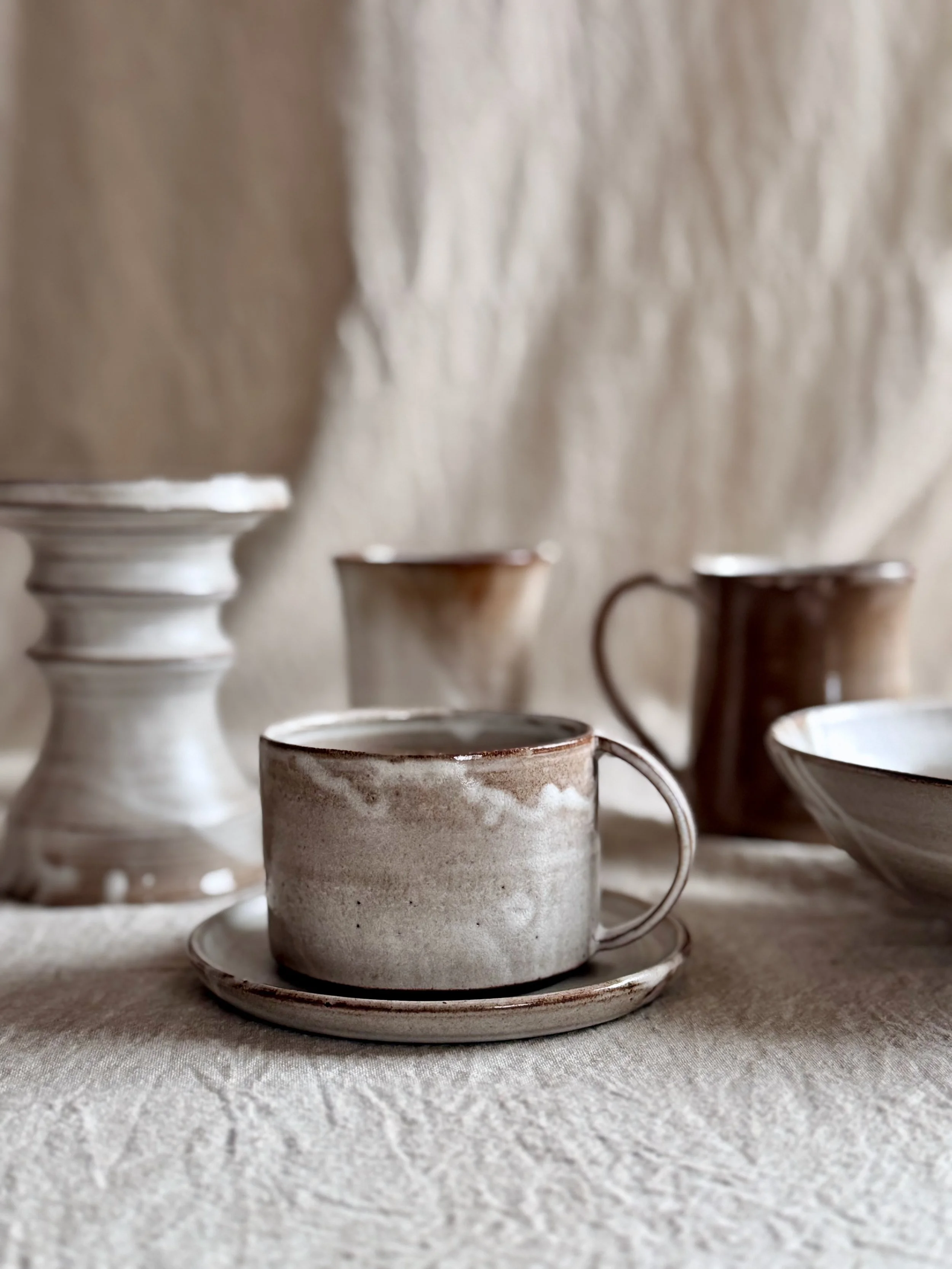 Handmade ceramic objects by (Parenthetical) Ceramics