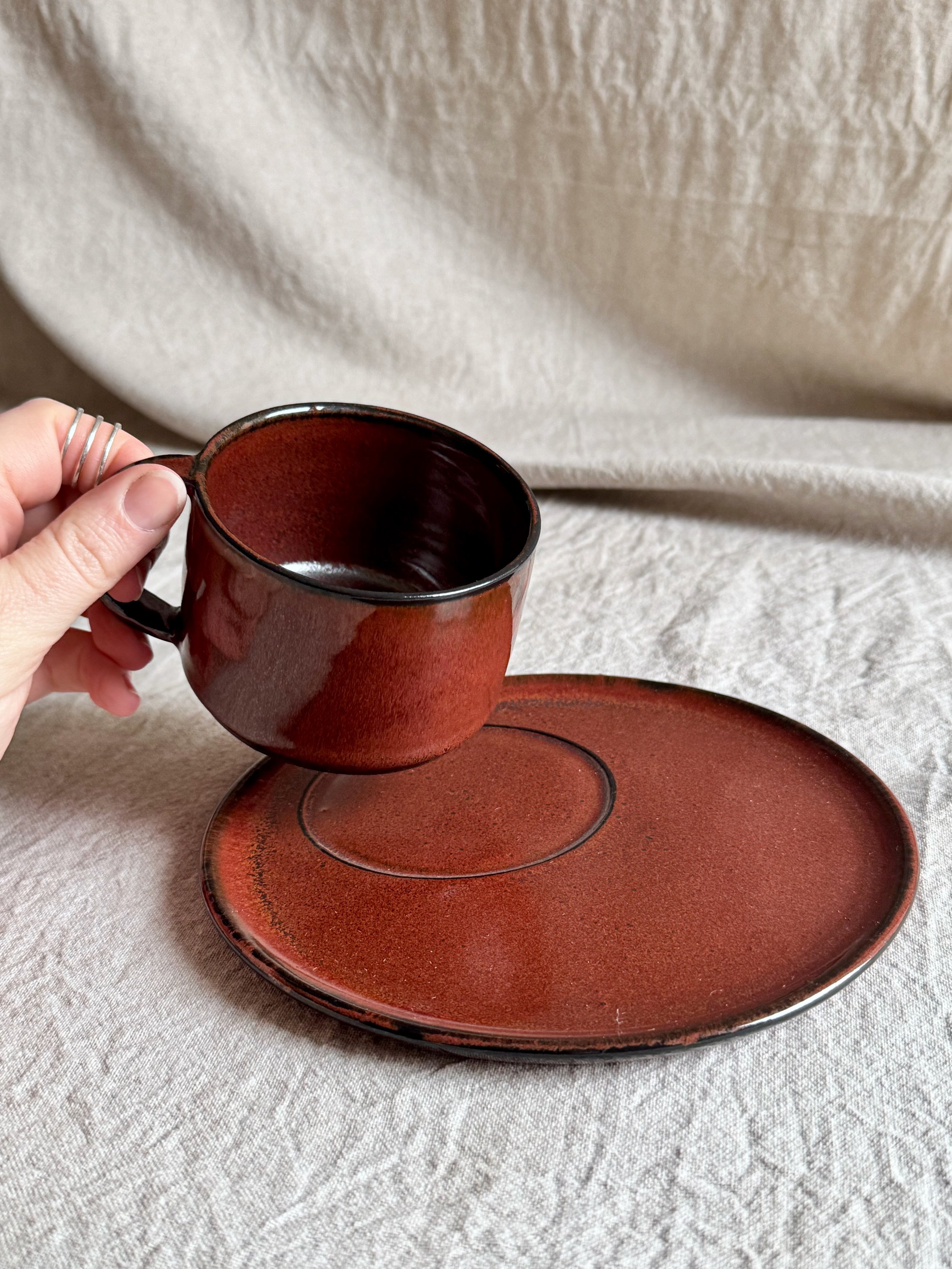 (Mouse) Mug and Offset Saucer
