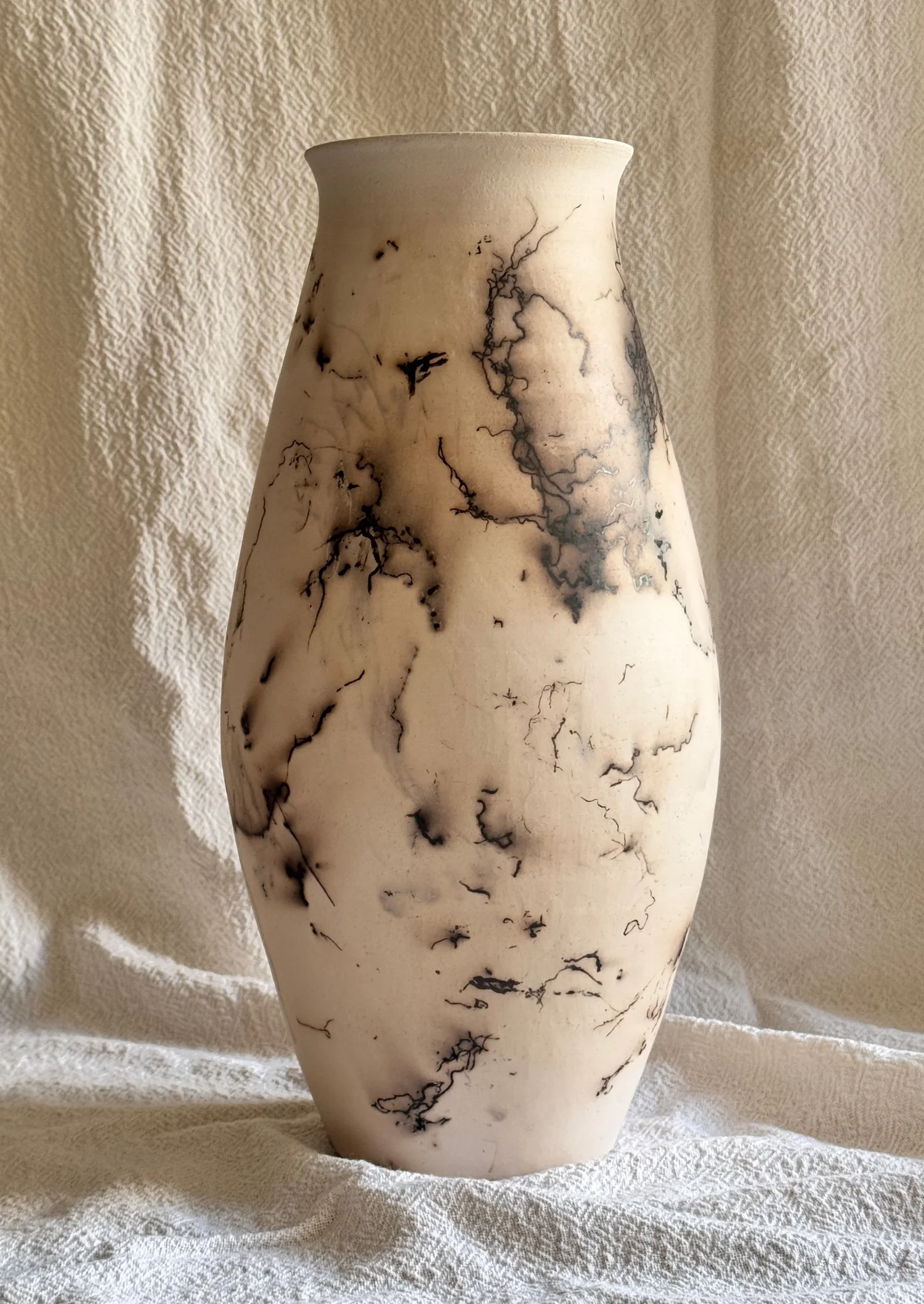 Svelte) Raku Vase — Parenthetical Ceramics