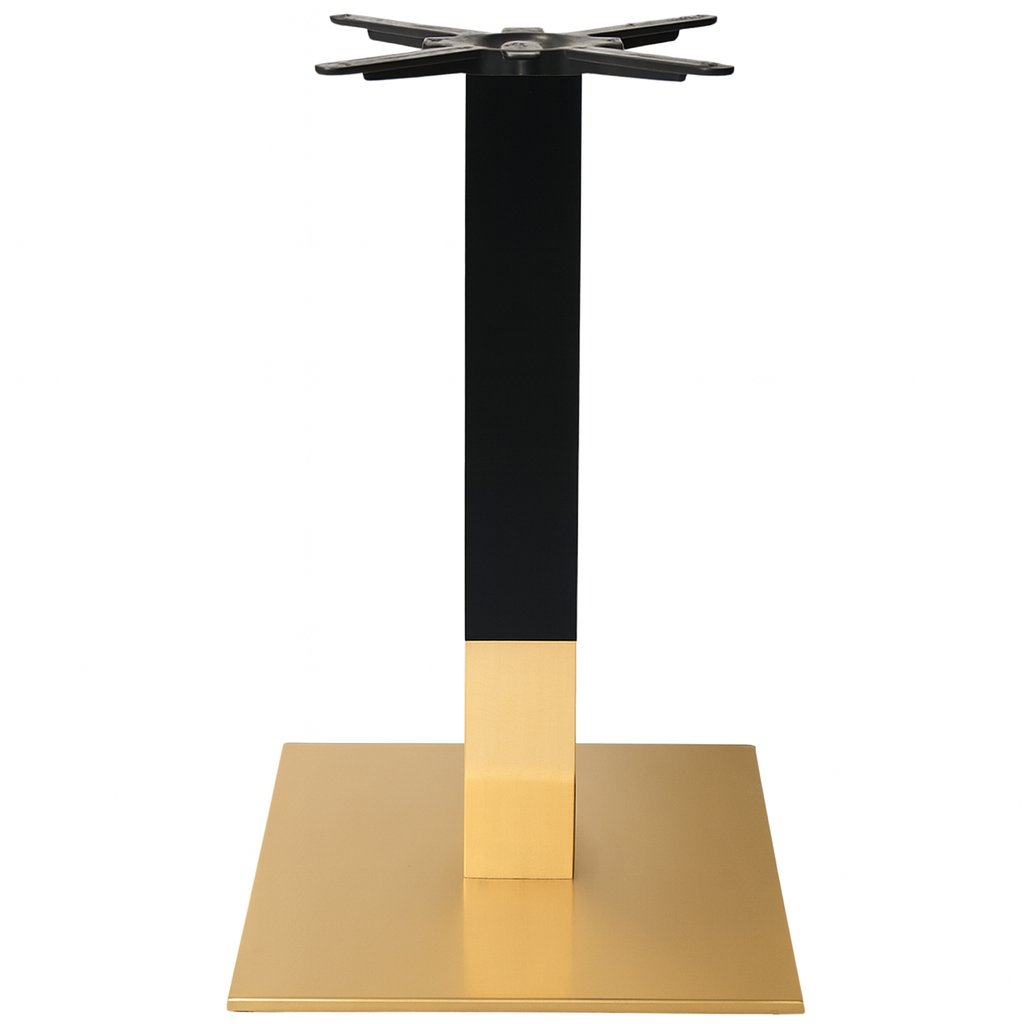 Regent Black & Brass Dining Table Bases