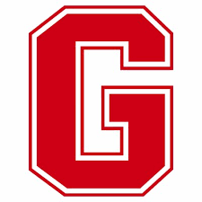 A red letter 'G' with white outline in a block style.