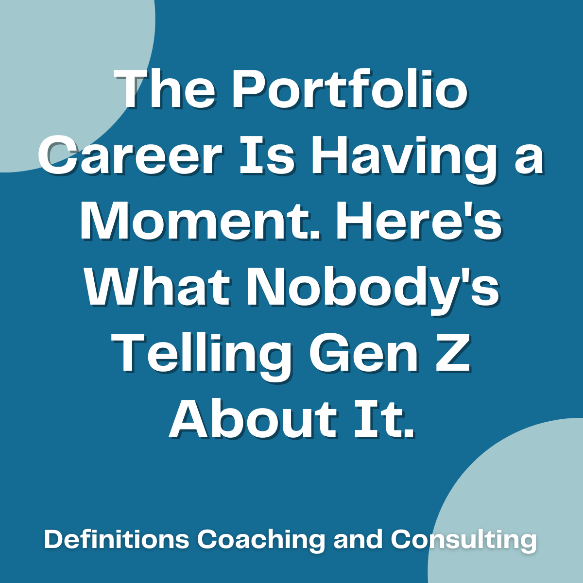 The Portfolio Career Is Having a Moment. Here's What Nobody's Telling Gen Z About It.