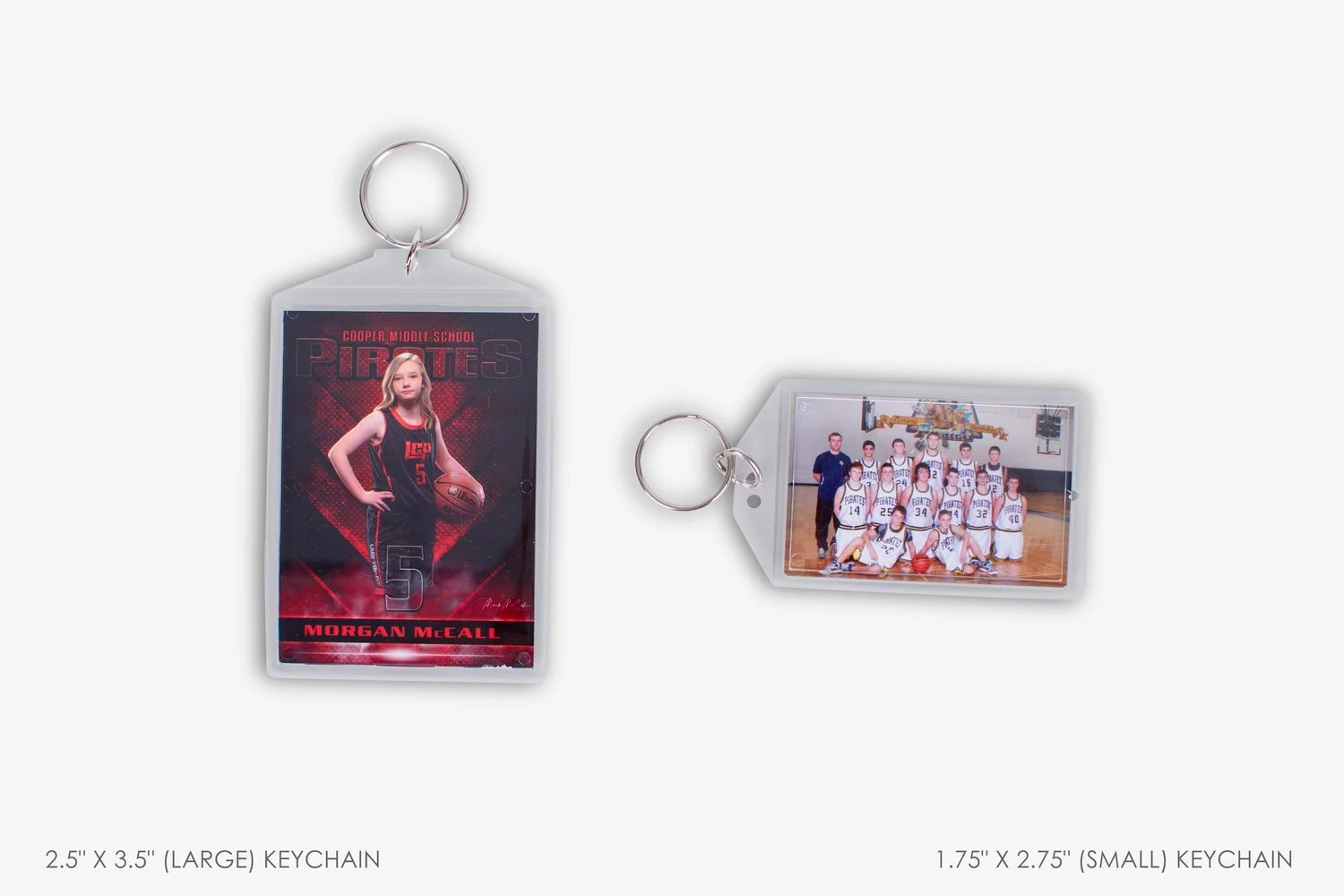 NEW School & Sports Keychain Sizes!