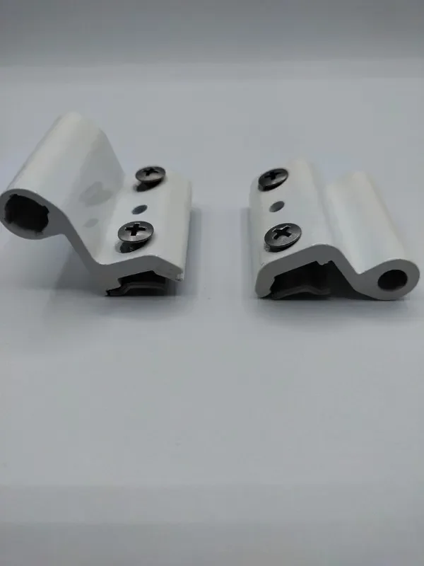 Bisagra grip + 2 palas canal europeo eje inox.