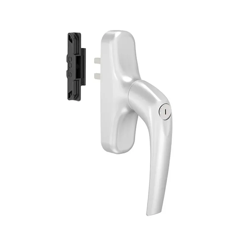 Cremona, maneta o manilla oscilo lyra block con llave con transmisión.