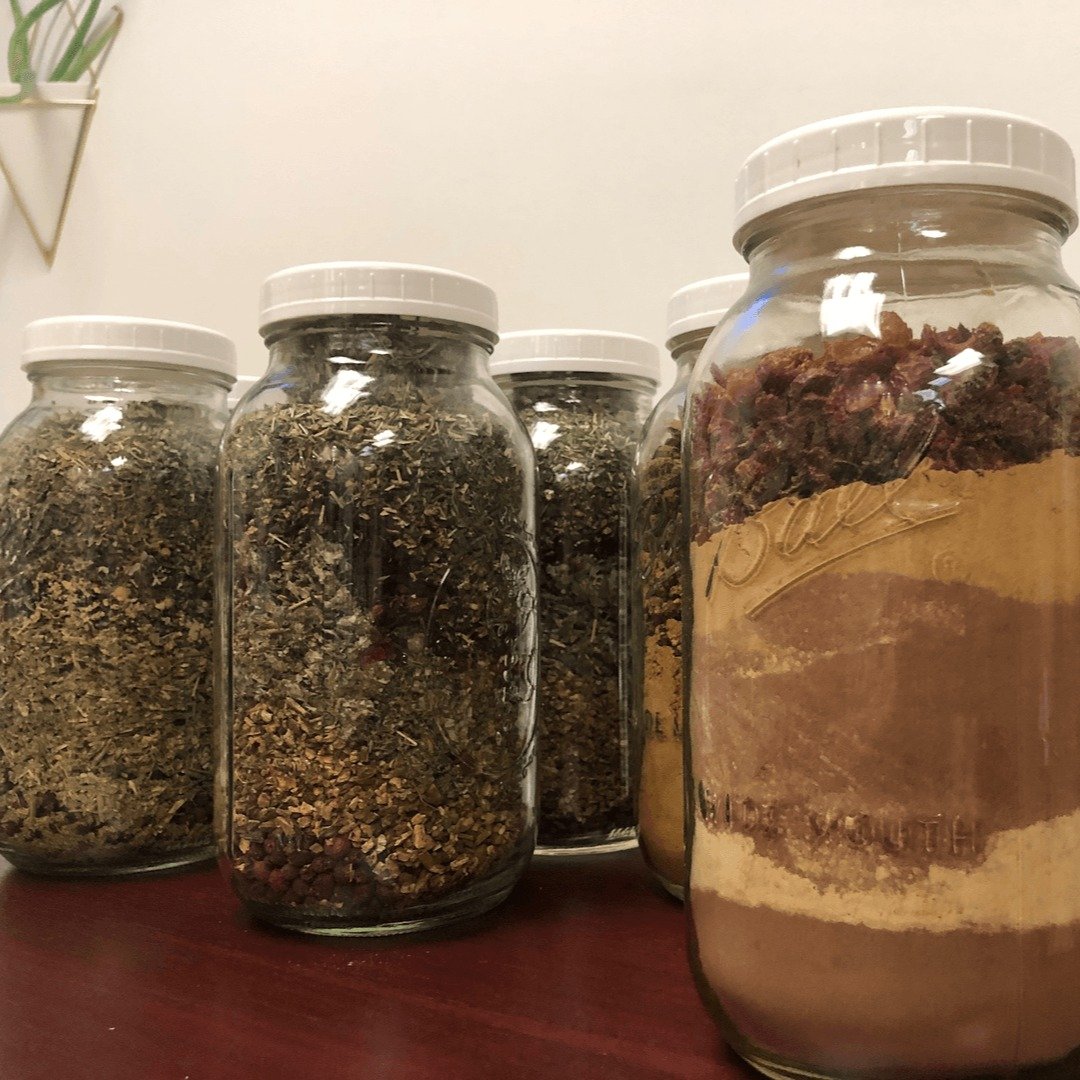Did you know we make tons of house made, herbal tea blends? They are like a warm, medicinal hug in a mug, from Rest &amp; Digest to Best Day Blend and so much more. Stop by the office to try one and pick up some goodness for yourself. 🌿❤️ #TeaTherap