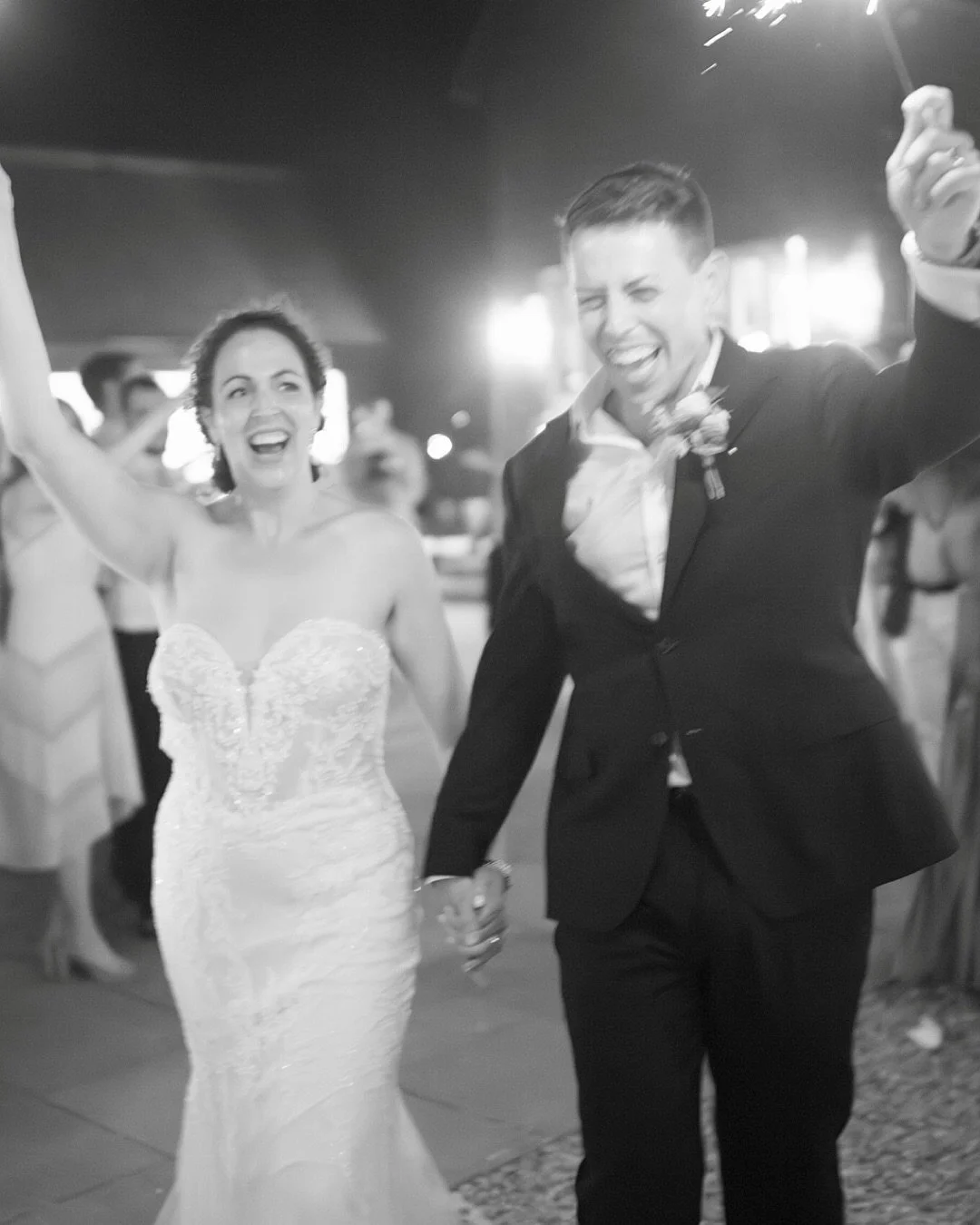 Sparkler exits 🎇

*easy and cheap to organise. 

*little break from the dance-floor. 

*organise between your tog and band/DJ when works best, for example between sets or just before evening food arrives! 

*get your bridal parties to help give out 