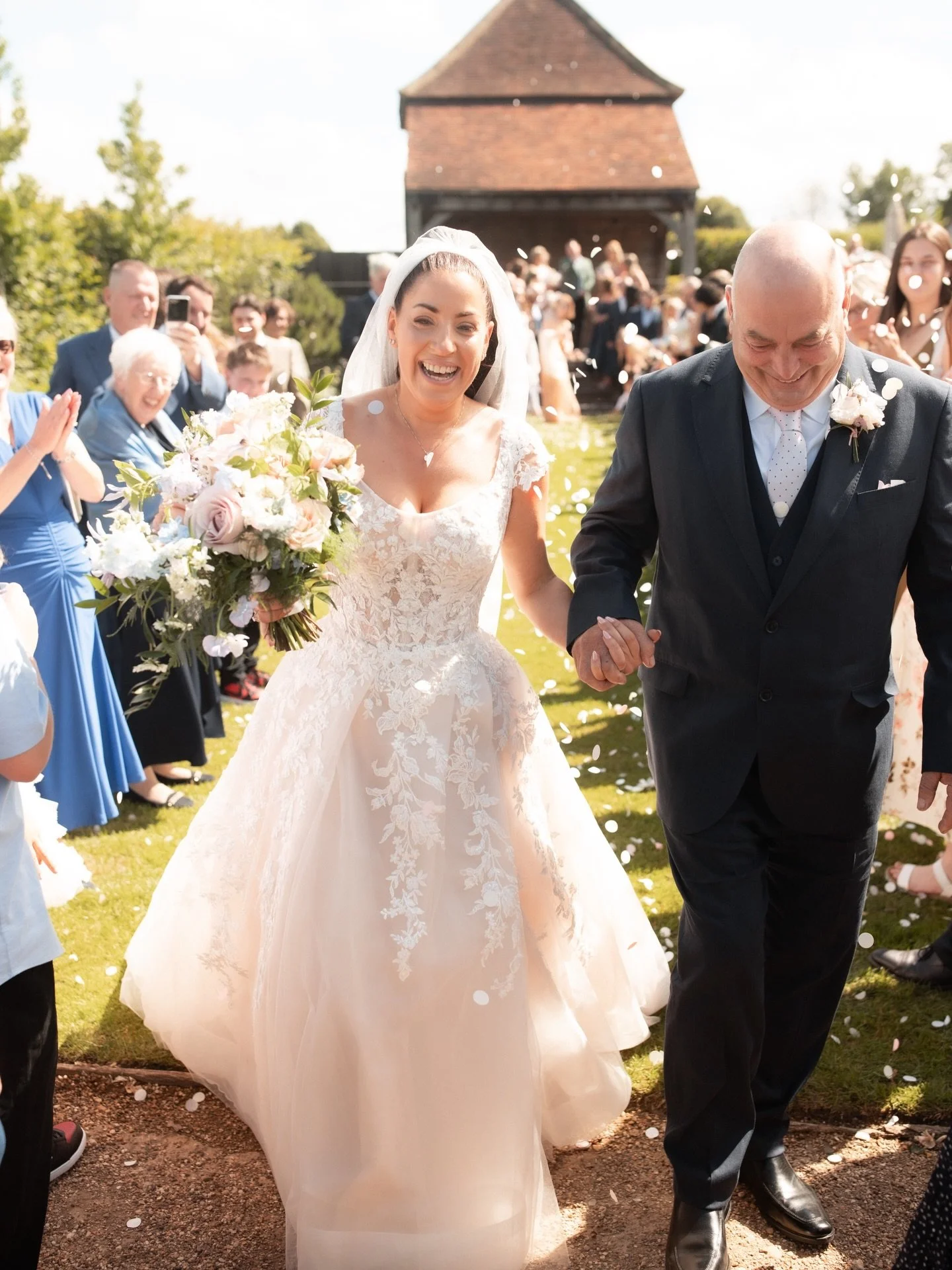 Stephanie &amp; David 🚜

Still buzzing from this day and this lovely pair! 

Three tier farmers cake. Stunning natural flowers. Barn ceremony. Unreal BBQ. Mr &amp; Mrs. An ever present bride on the dancefloor. All day sax. Reception magic. Cow table