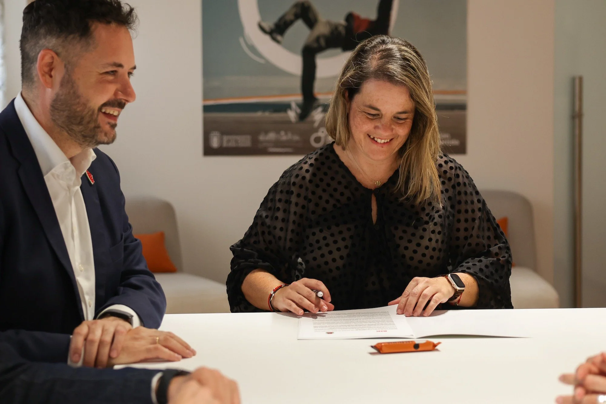 Acto de firma de adhesión de BNI Las Palmas al manifiesto de la candidatura LPGC'31