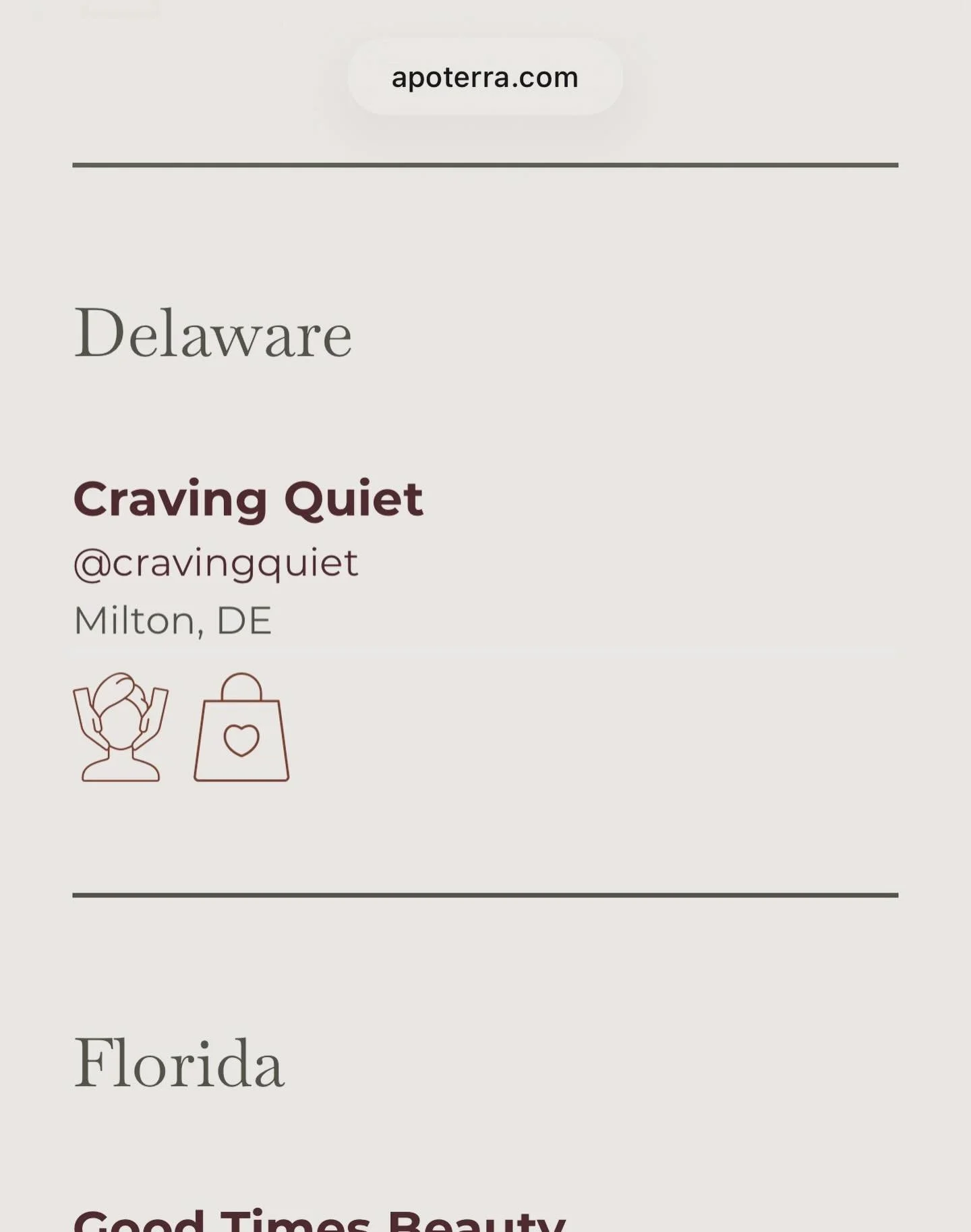 Fun fact. I&rsquo;m currently the only esthetician in the state of Delaware partnering with @apoterra &hellip;feels a little exclusive! 😉

I chose Apoterra for their thoughtful approach to skincare: blending nutrient-rich botanicals with proven acti